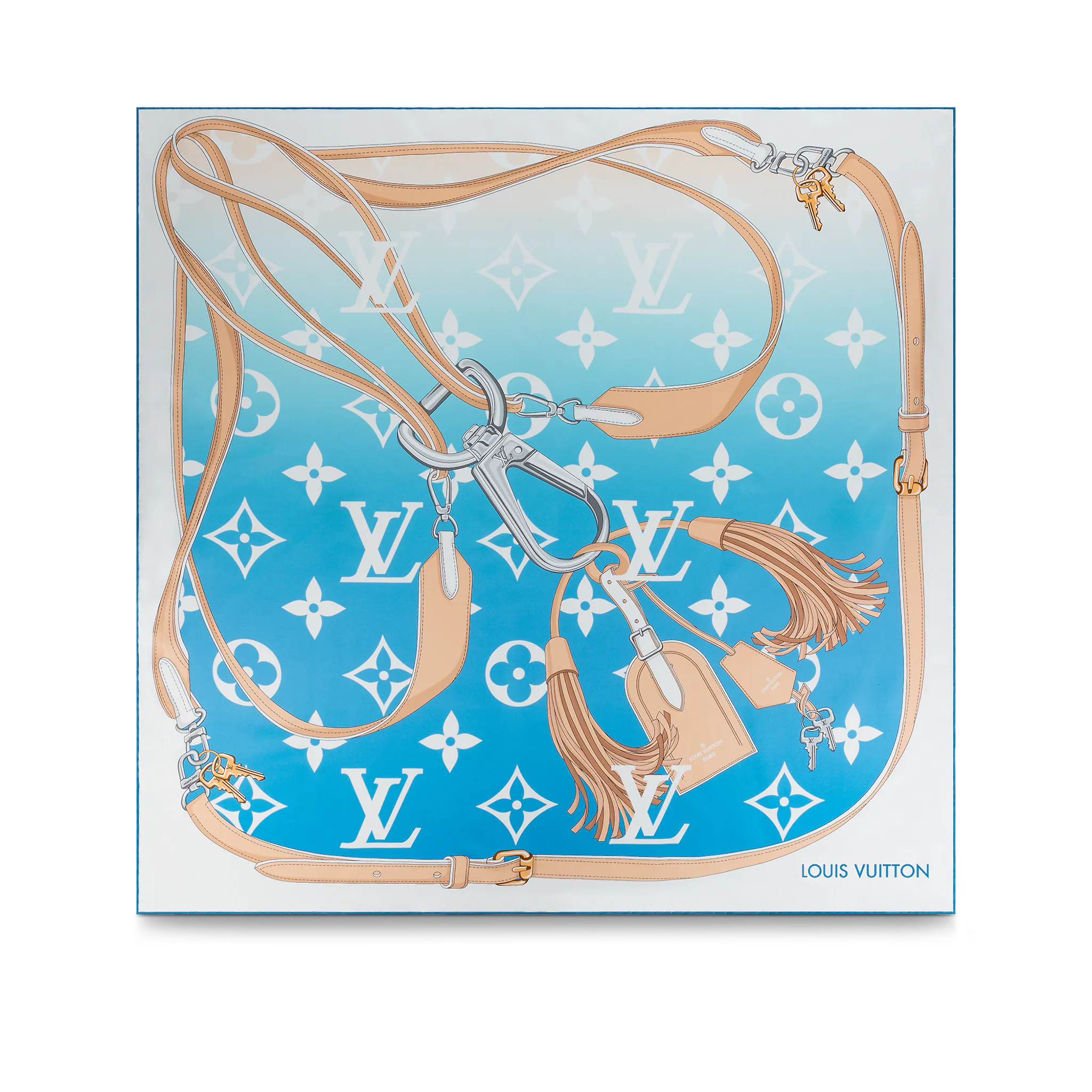 Louis Vuitton Monogram Gradient Square Women in Blue - Accessories M76777