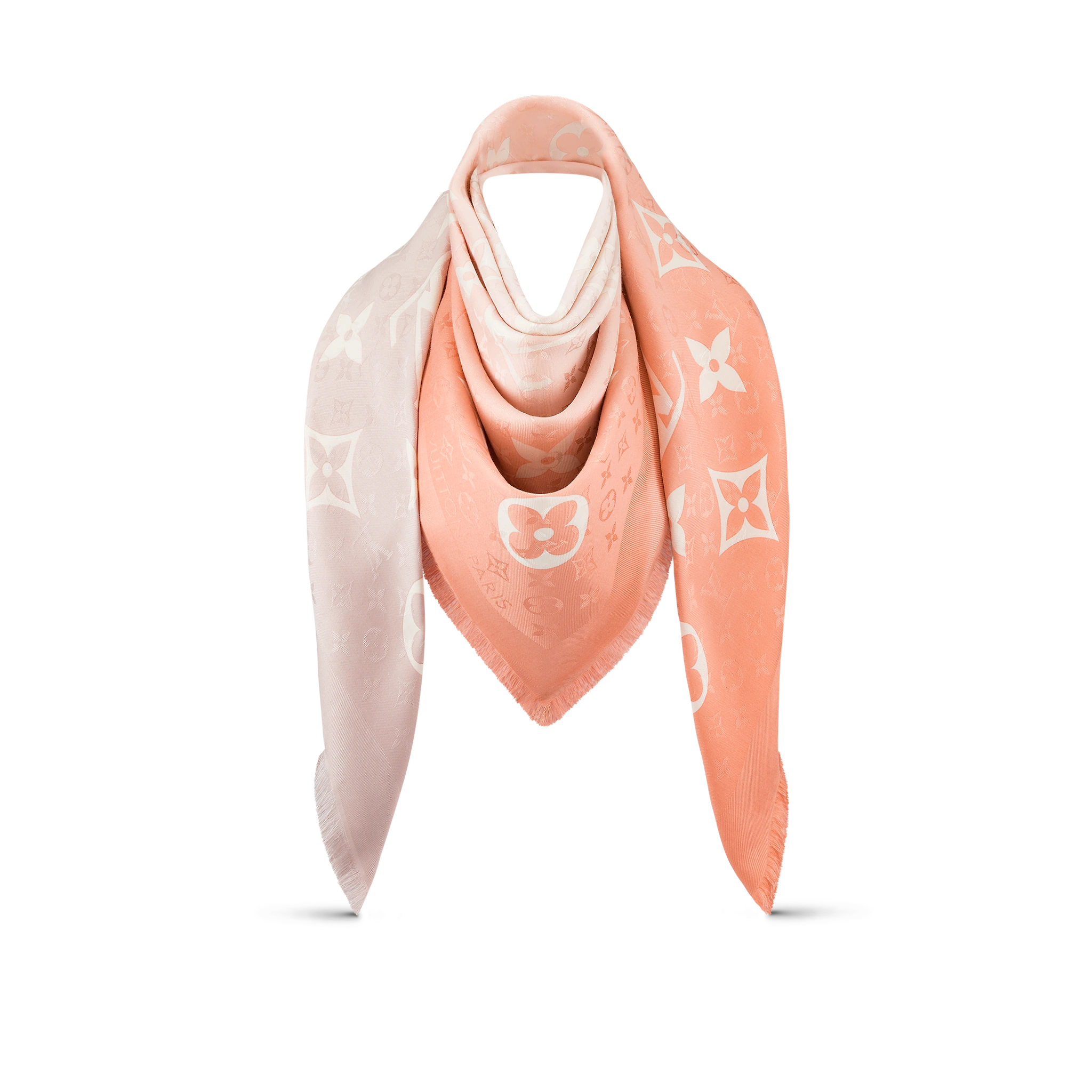 Louis Vuitton LV Gradient Monogram Shawl in Sable Beige - Accessories M76783