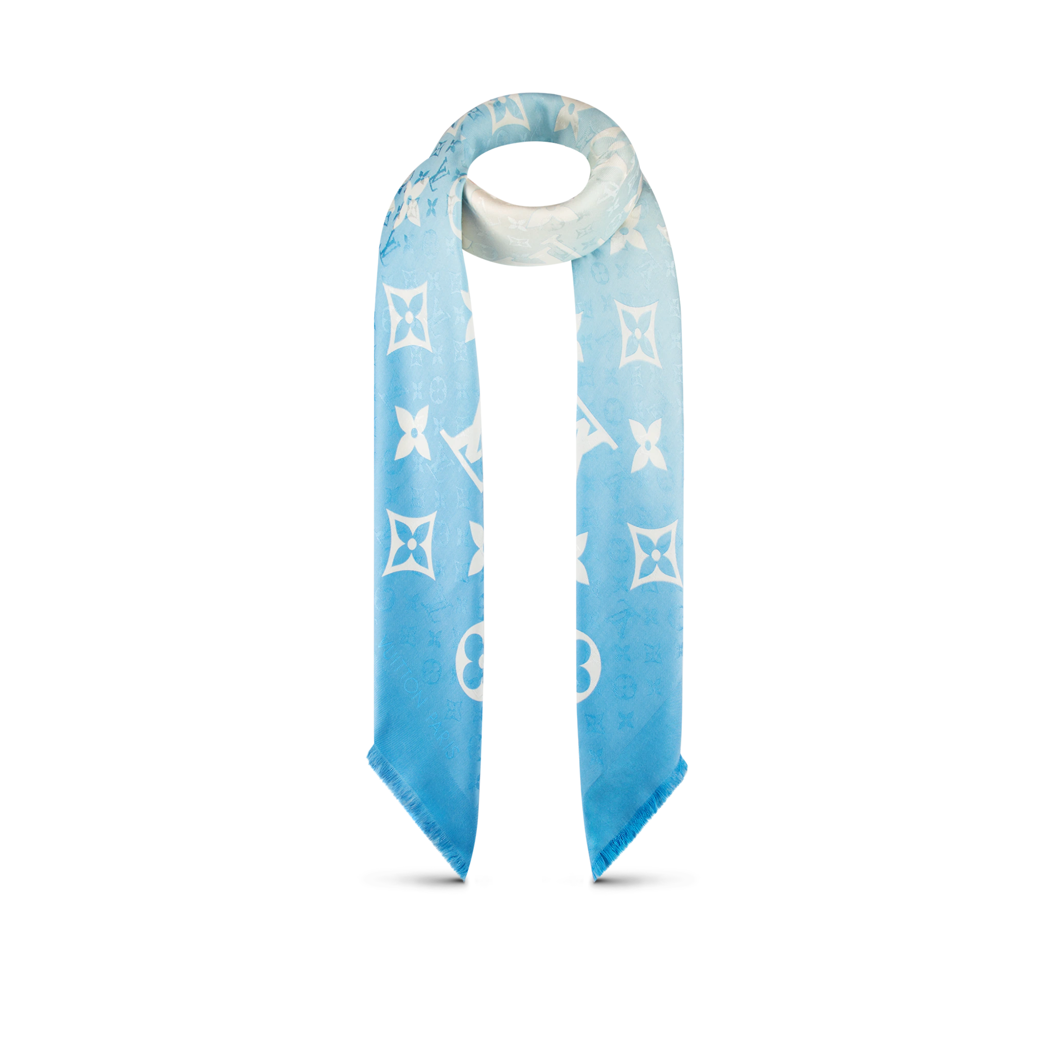 Louis Vuitton LV Gradient Monogram Shawl in Blue - Accessories M76784