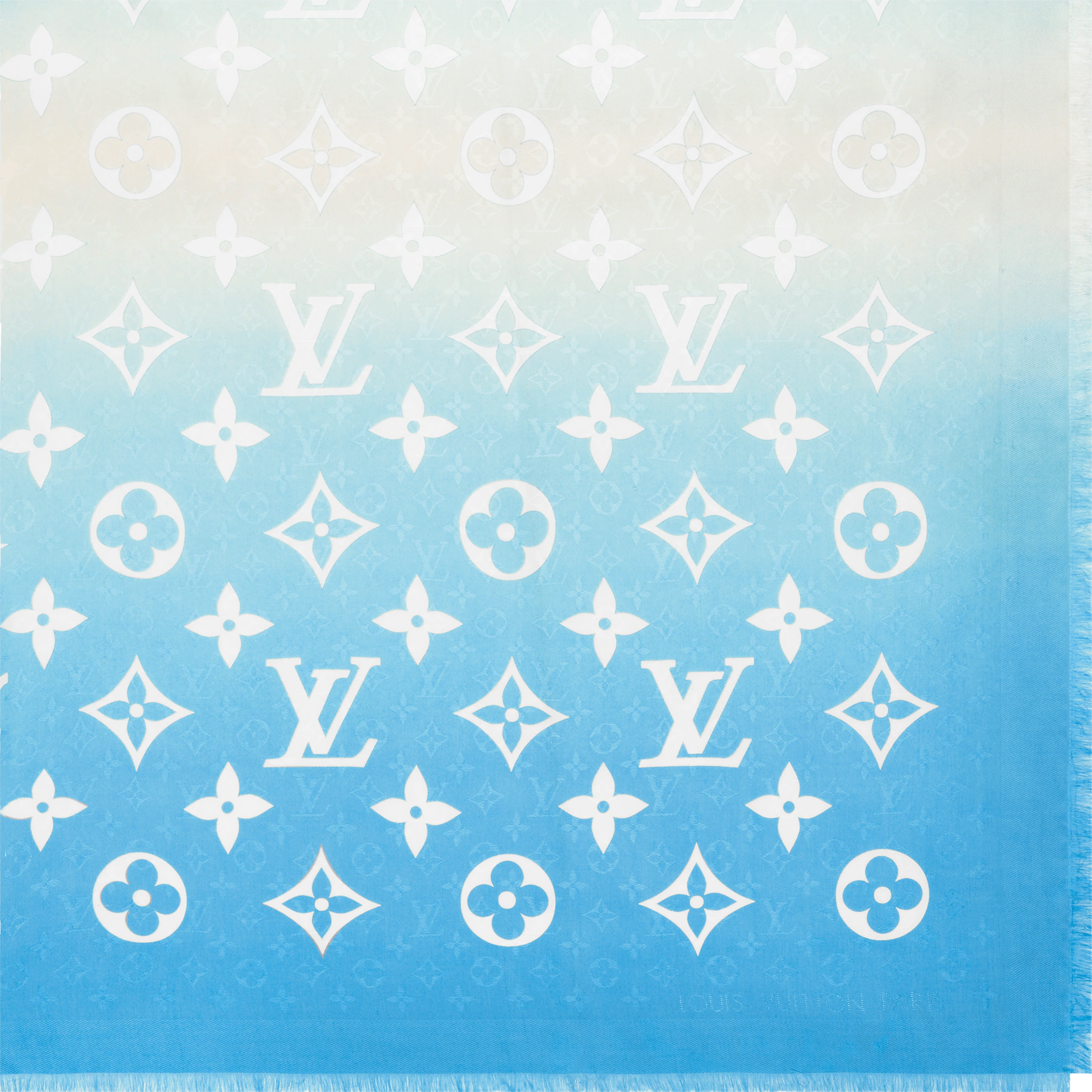 Louis Vuitton LV Gradient Monogram Shawl in Blue - Accessories M76784