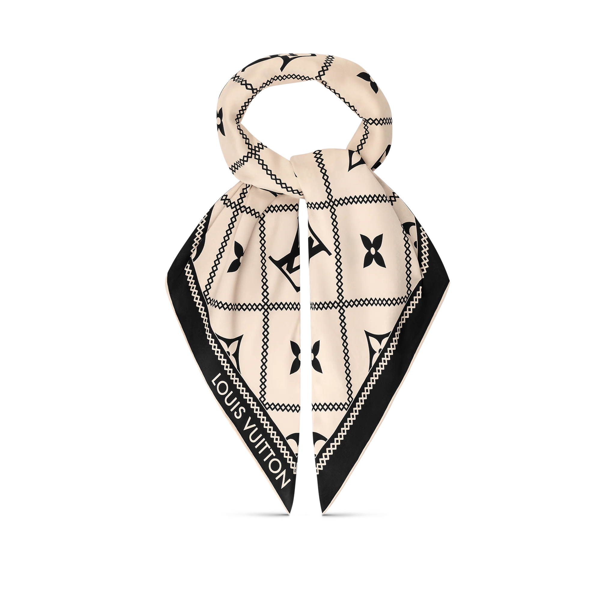 Louis Vuitton Croisillon Square in Cream - Women Accessories M77455