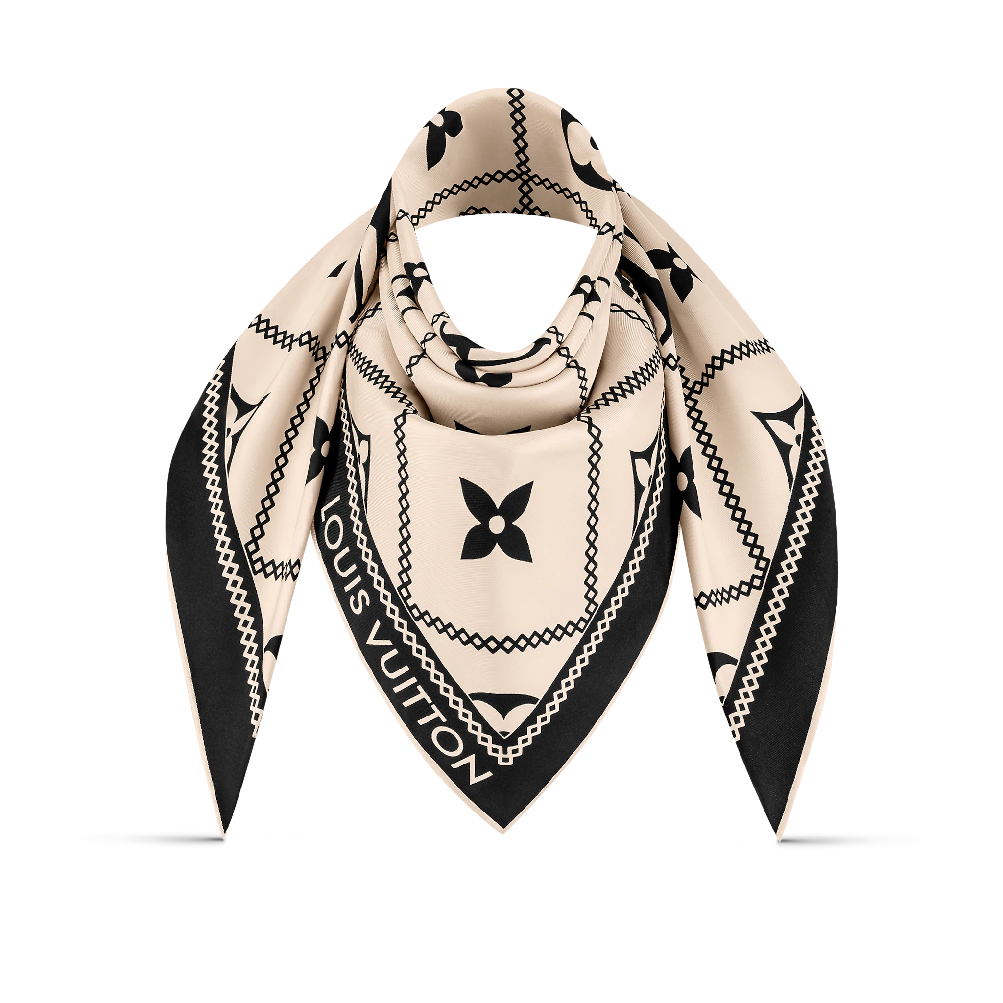 Louis Vuitton Croisillon Square in Cream - Women Accessories M77455