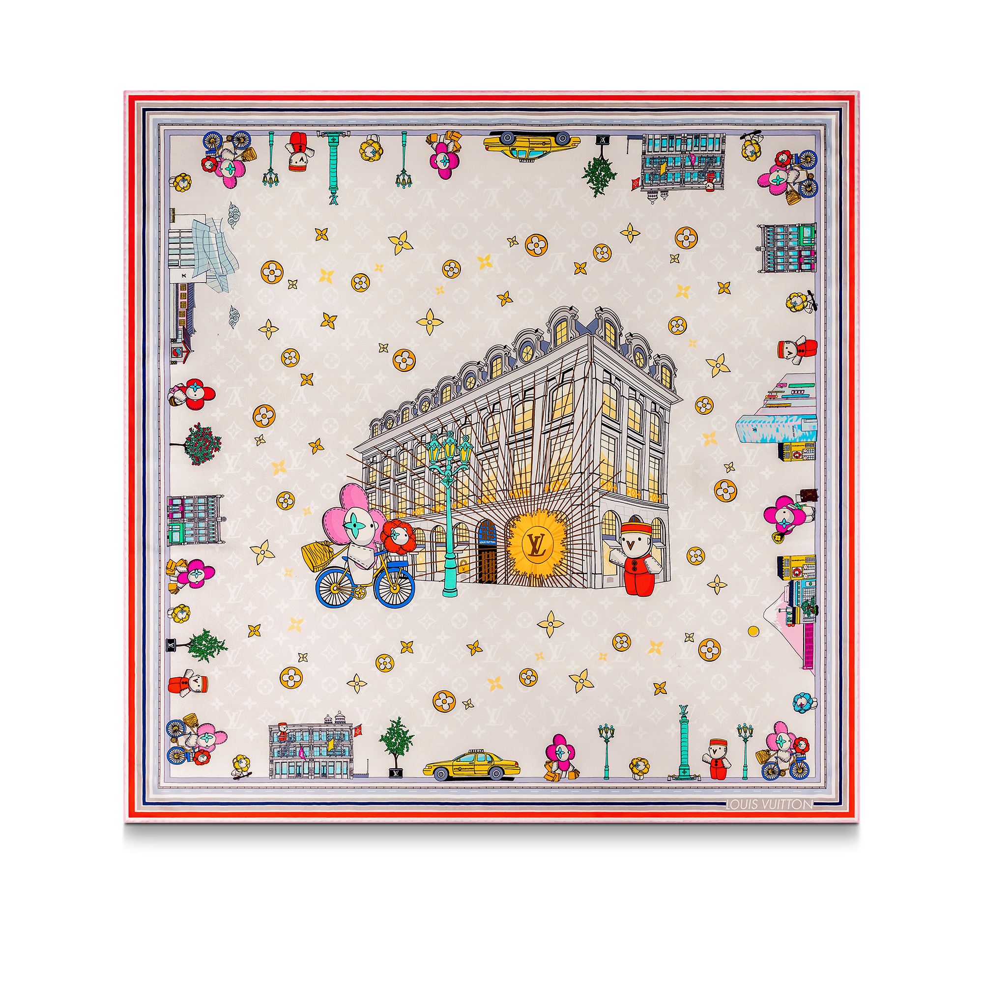 Louis Vuitton Vivienne Animation Square 90 - Women - Accessories M77905 Louis Vuitton Vivienne Animation Square 90 - Women - Accessories M77905