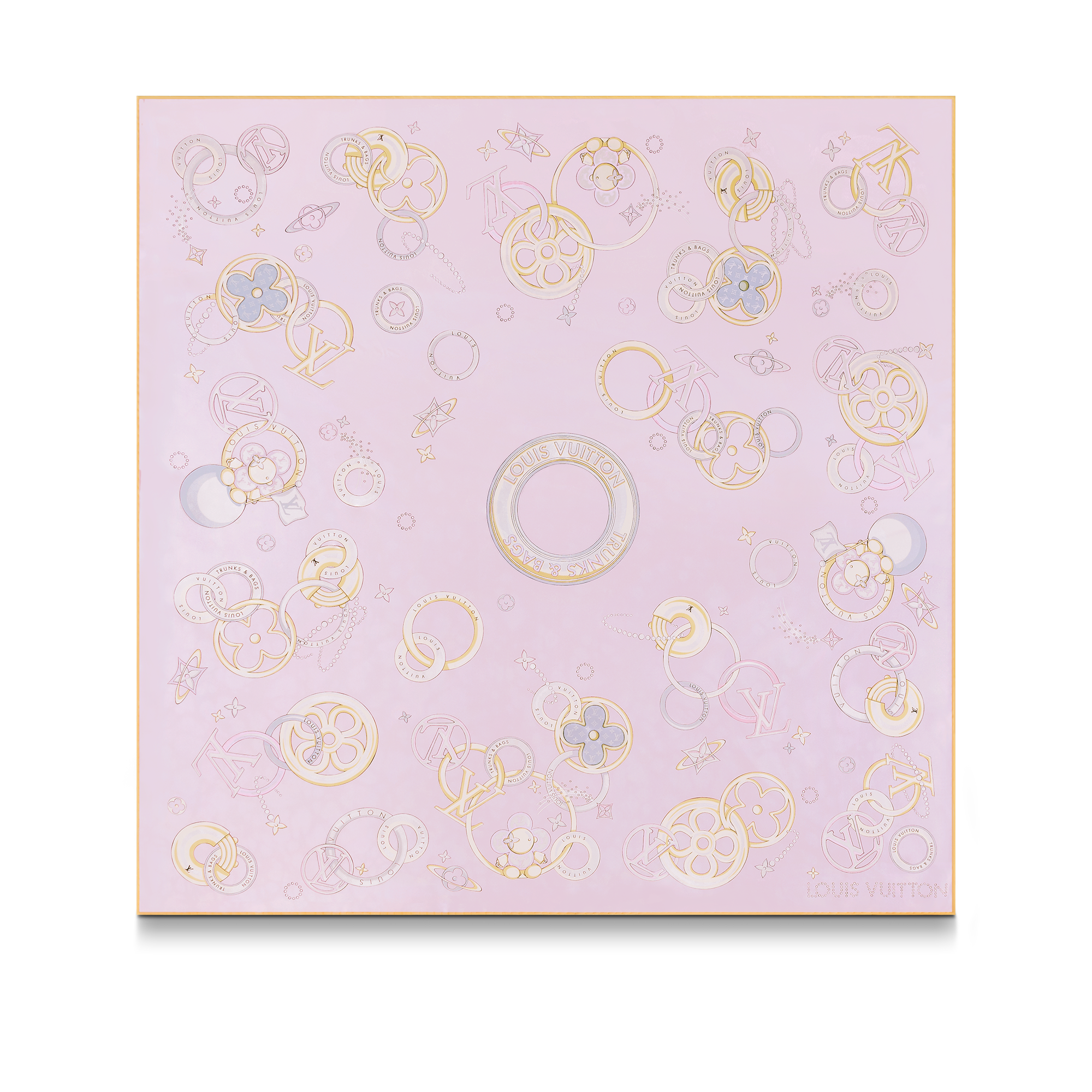 Louis Vuitton Vivienne and Beyond Square 90 - Women - Accessories M78064 Light Pink