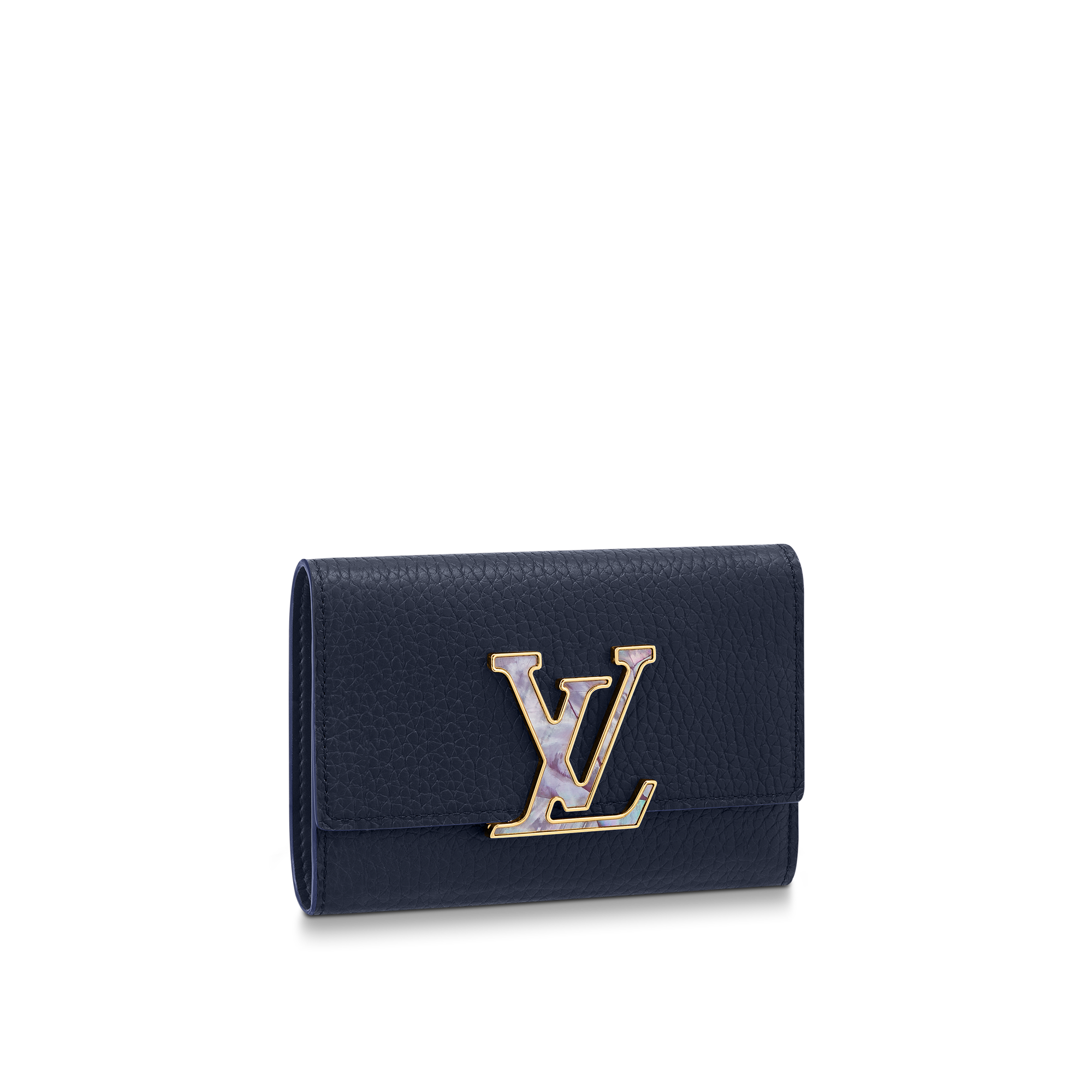 Louis Vuitton Capucines Compact Maxi Wallet Capucines - Women - Small Leather Goods M81674 MIDNIGHT BLUE