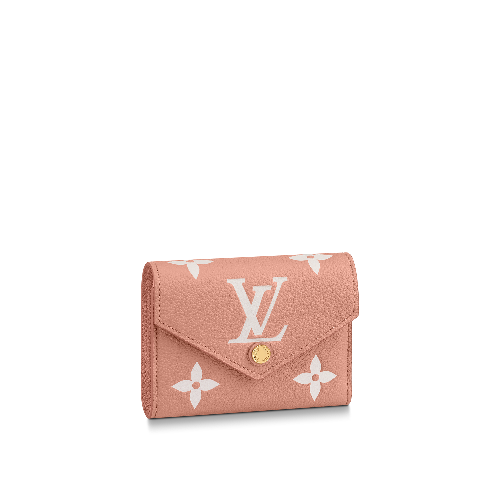 Louis Vuitton Victorine Wallet Bicolor Monogram Empreinte Leather - Women - Small Leather Goods M81728 Rose Trianon / Crème
