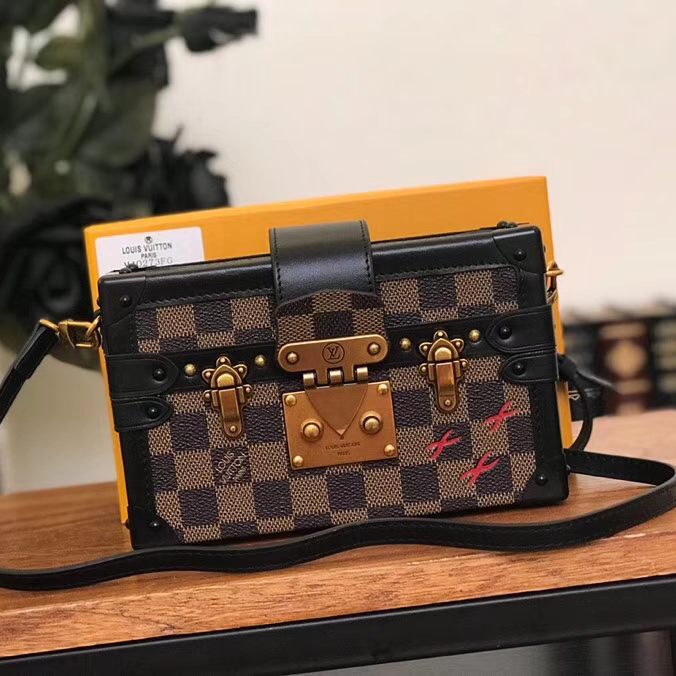 Louis Vuitton Damier Ebene Canvas Petite Malle N41003