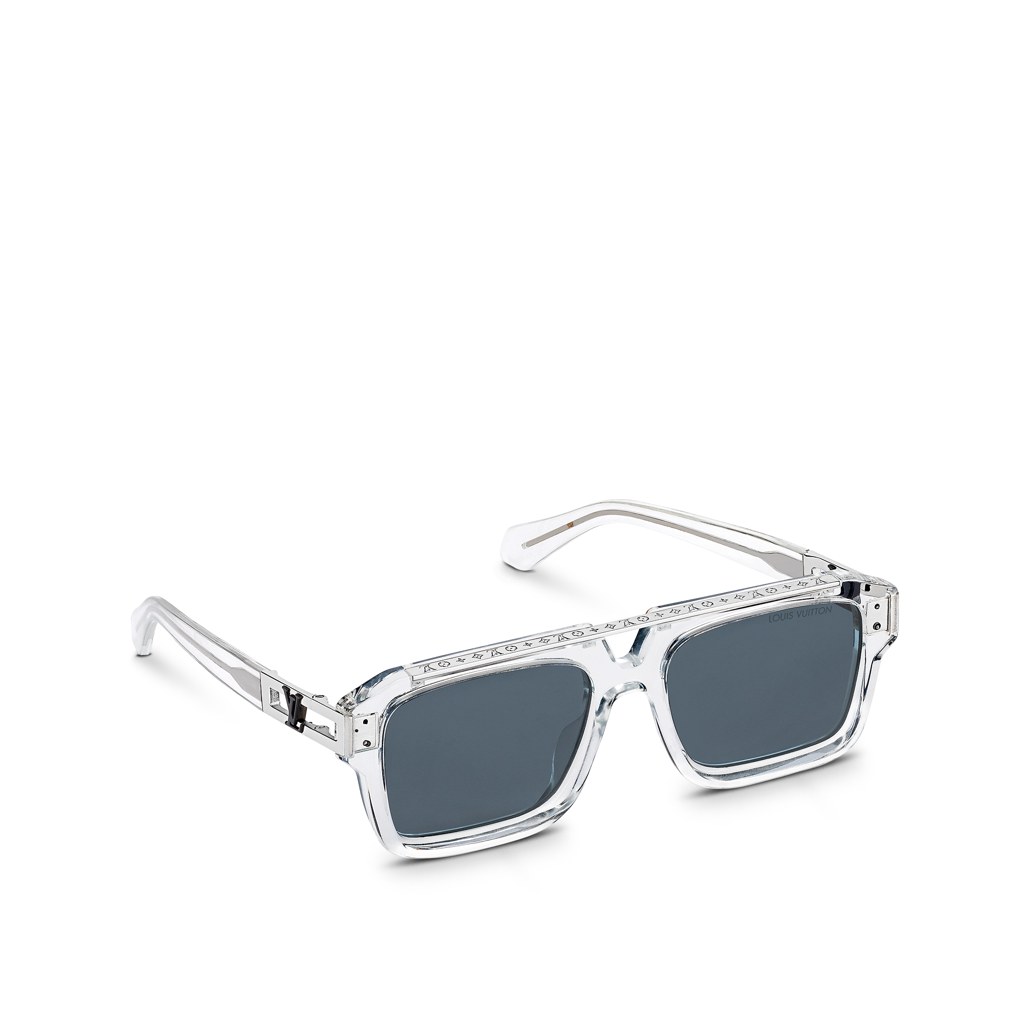 Louis Vuitton 1.1 Mascot Pilot Square Sunglasses - Men - Accessories Z1802W TRANSPARENT