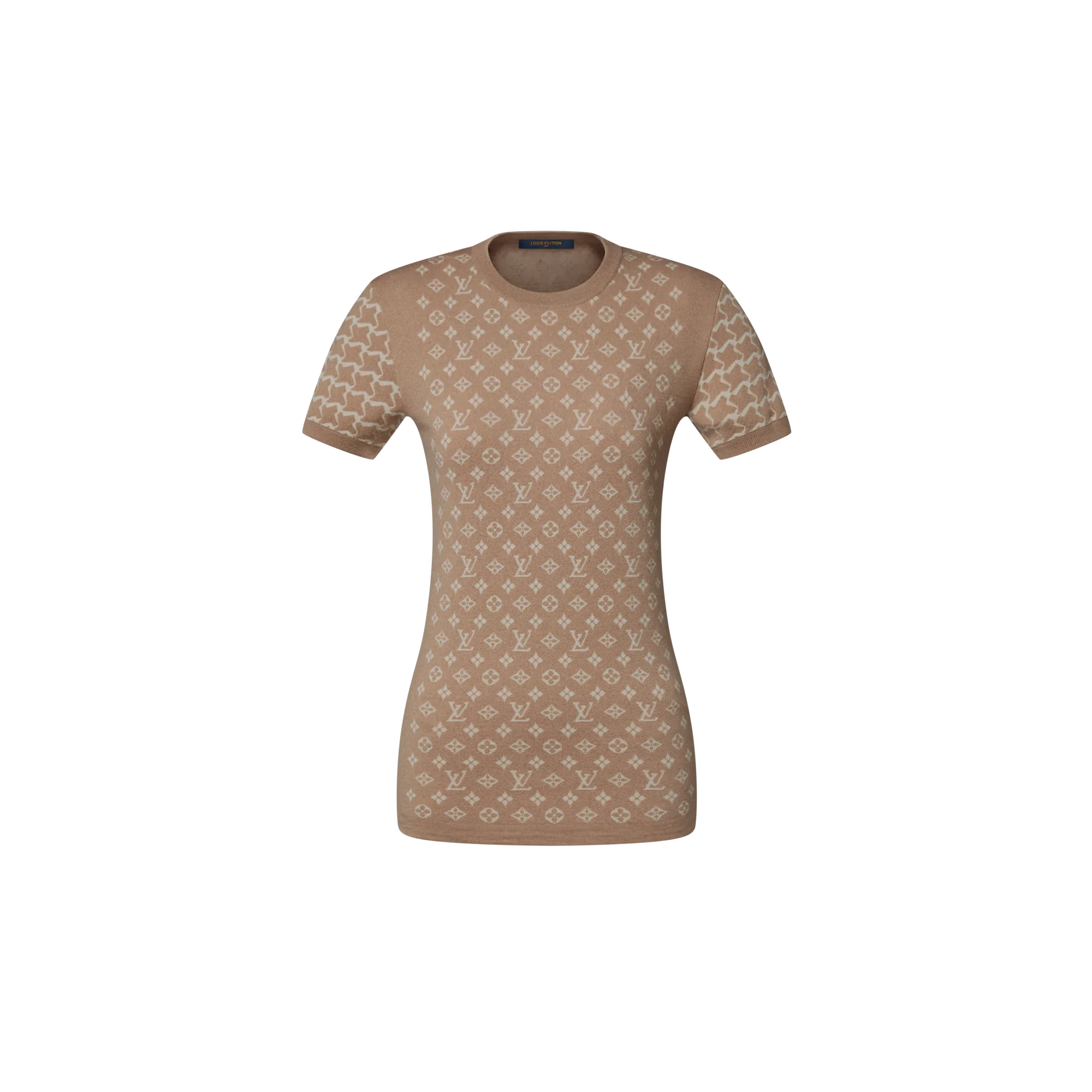 Louis Vuitton Monogram Honeycomb Knit Top Women - Ready-to-Wear 1AJEZW Beige