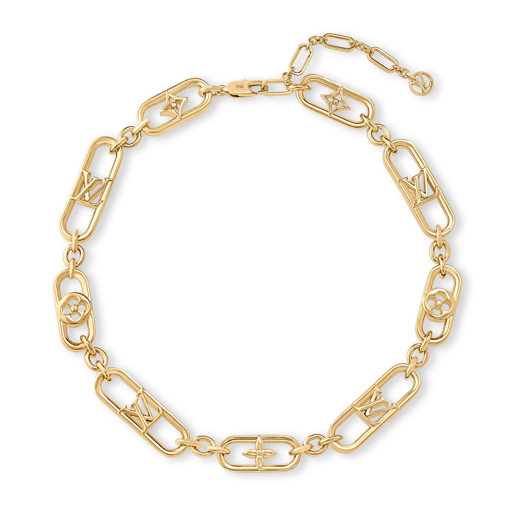 Louis Vuitton My LV Chain Necklace Brass Women - Fashion Jewelry M01123 Gold