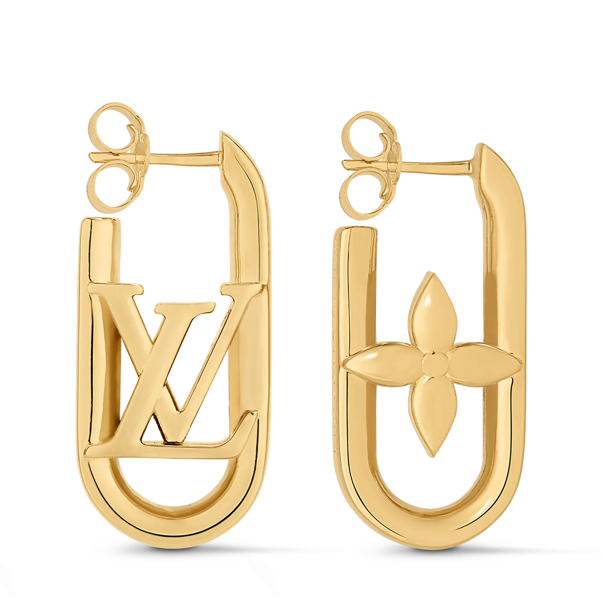 Louis Vuitton My LV Chain Earrings Brass Women - Fashion Jewelry M01140 Gold