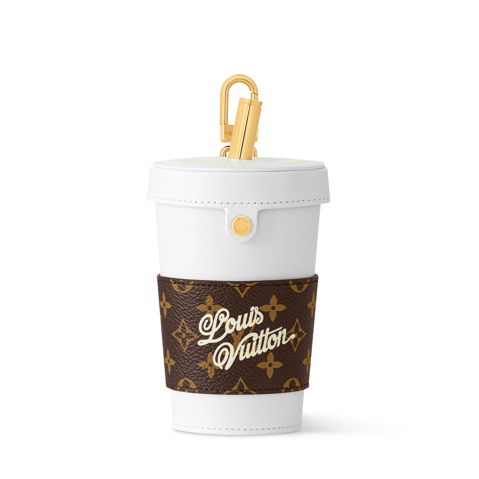 Louis Vuitton LV Cup Bag Charm Coated Canvas - Men - Accessories M02559 White