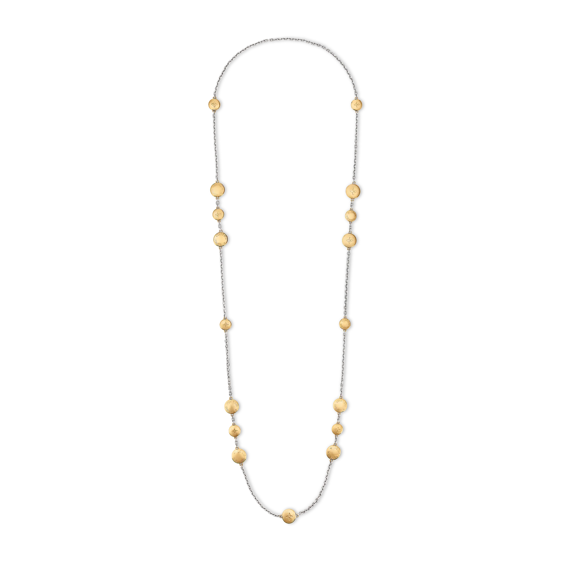 Louis Vuitton LV Studs Sautoir Brass Women - Fashion Jewelry M02670 Gold