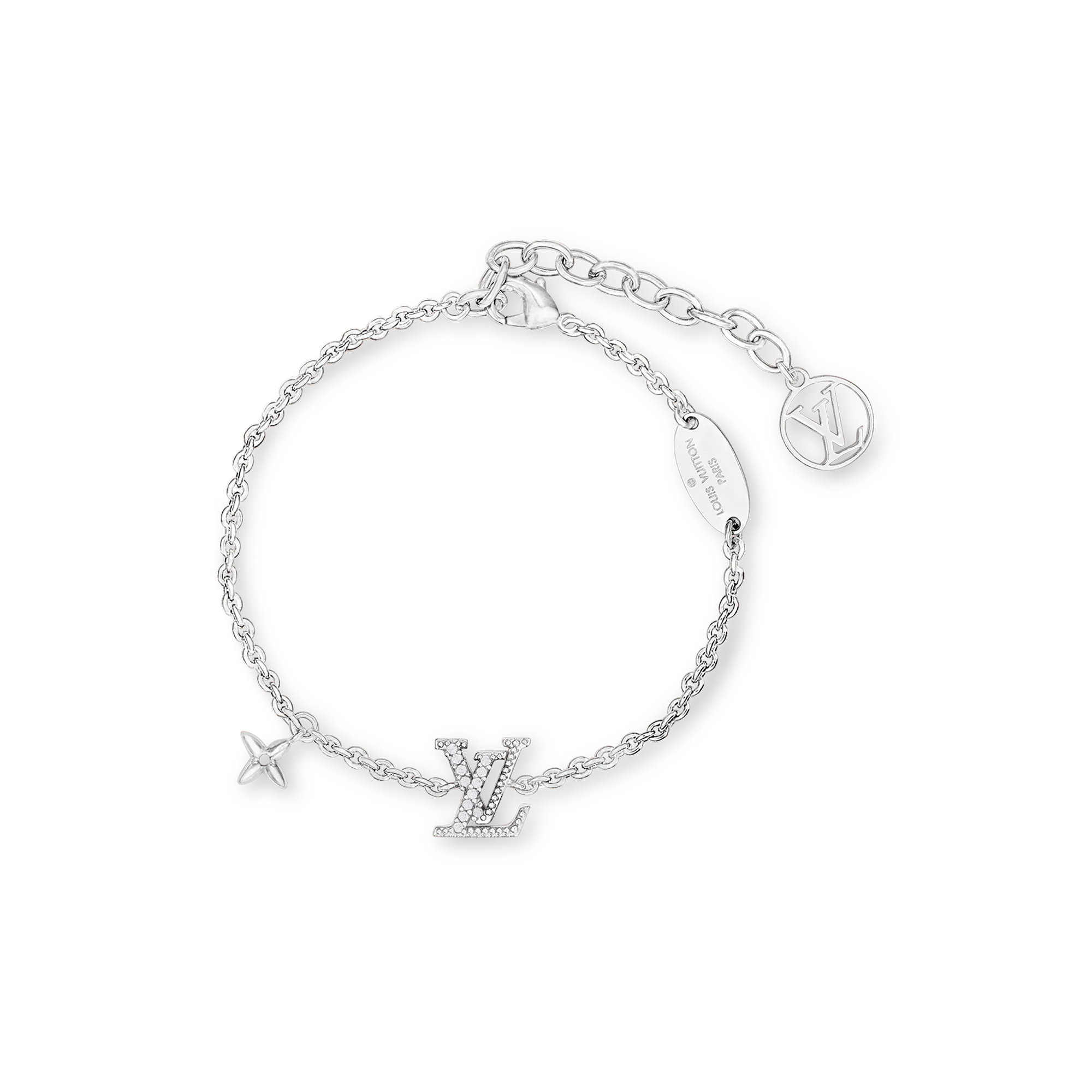 Louis Vuitton LV Iconic Bracelet Brass Women - Fashion Jewelry M02752 Silver