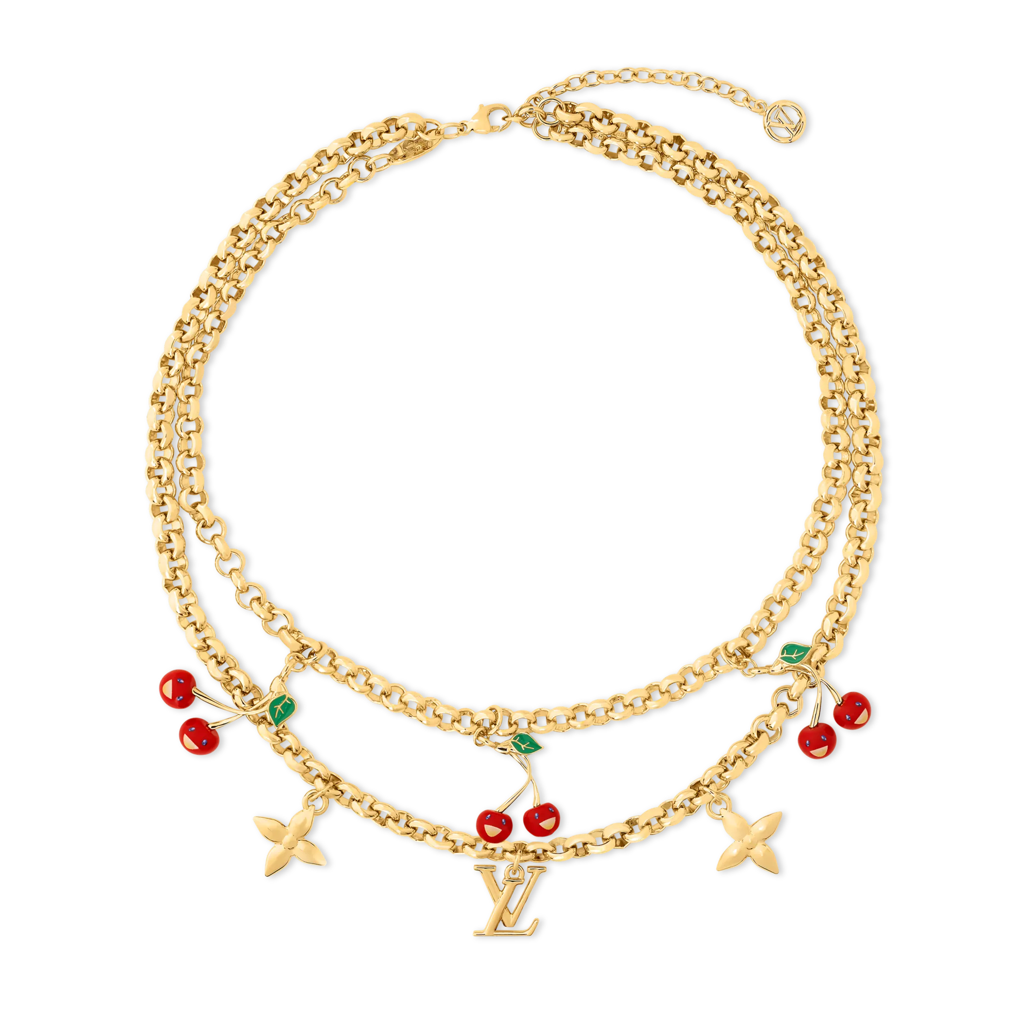 Louis Vuitton LV x TM Cerise Necklace Brass Women - Fashion Jewelry M02804 Gold