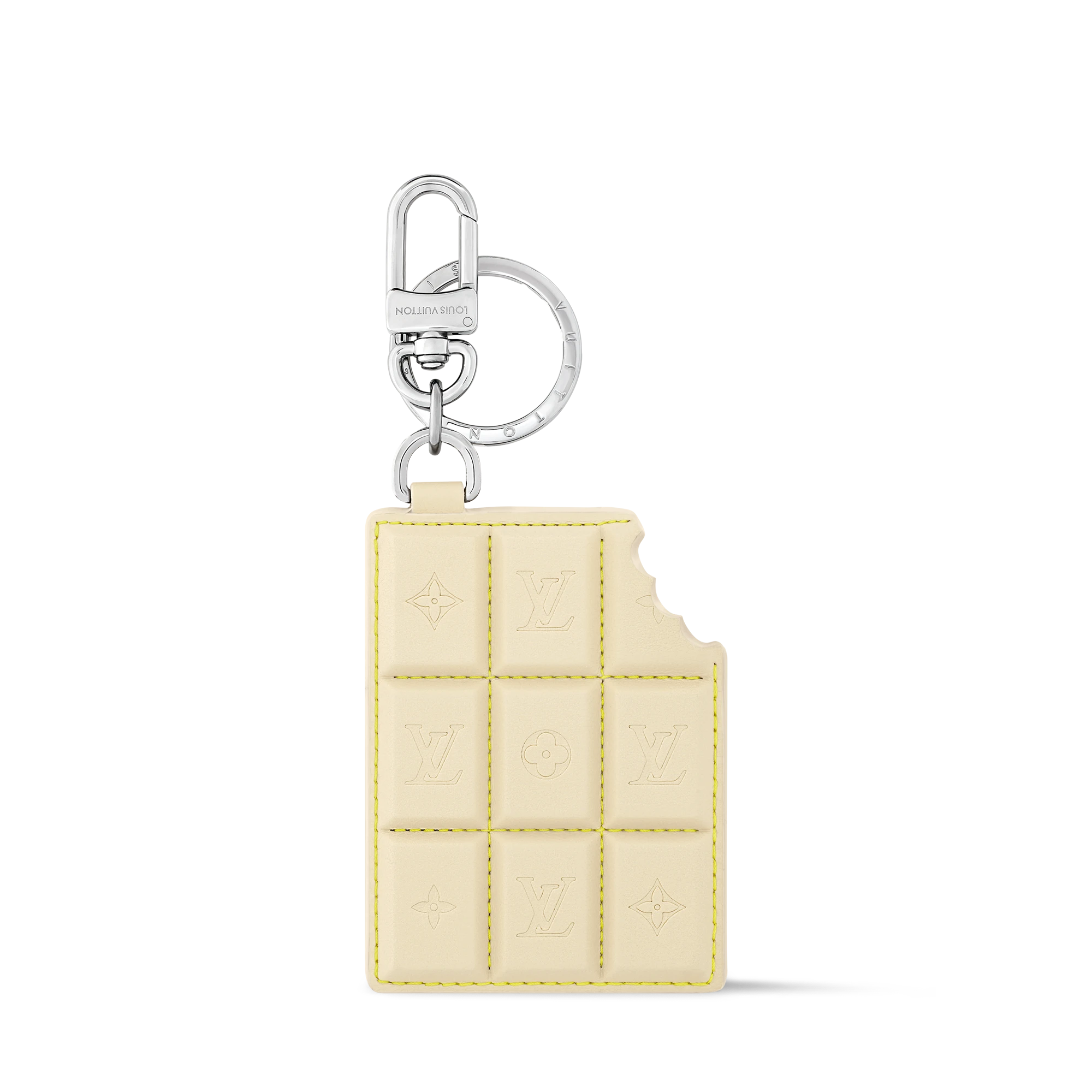 Louis Vuitton LV Chocolate Bar Key Holder and Bag Charm Coated Canvas - Men - Accessories M02875 White