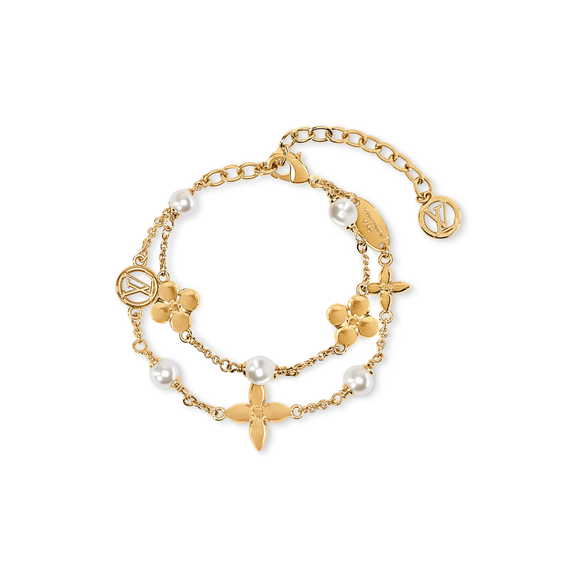 Louis Vuitton Pearl Constellations Bracelet Brass Women - Fashion Jewelry M03498 Gold