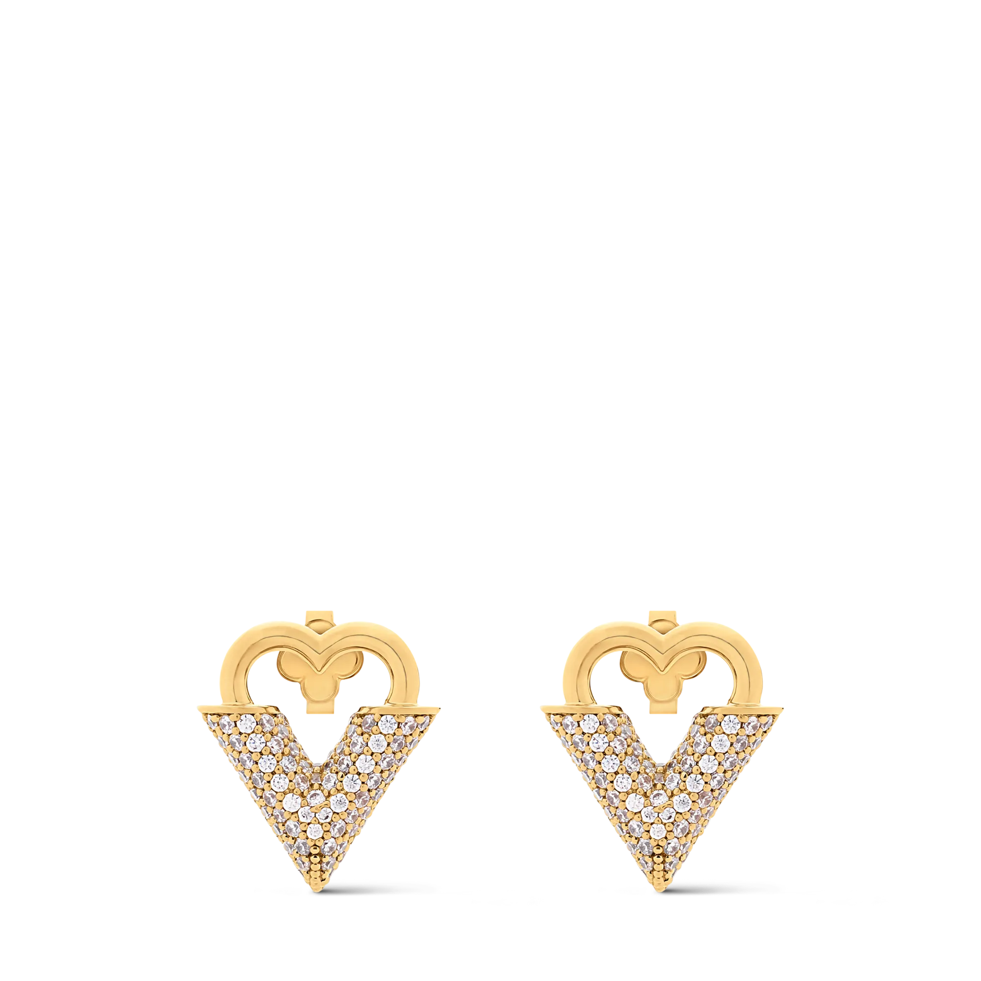 Louis Vuitton Essential Love Earrings Brass Women - Fashion Jewelry M03529 Gold