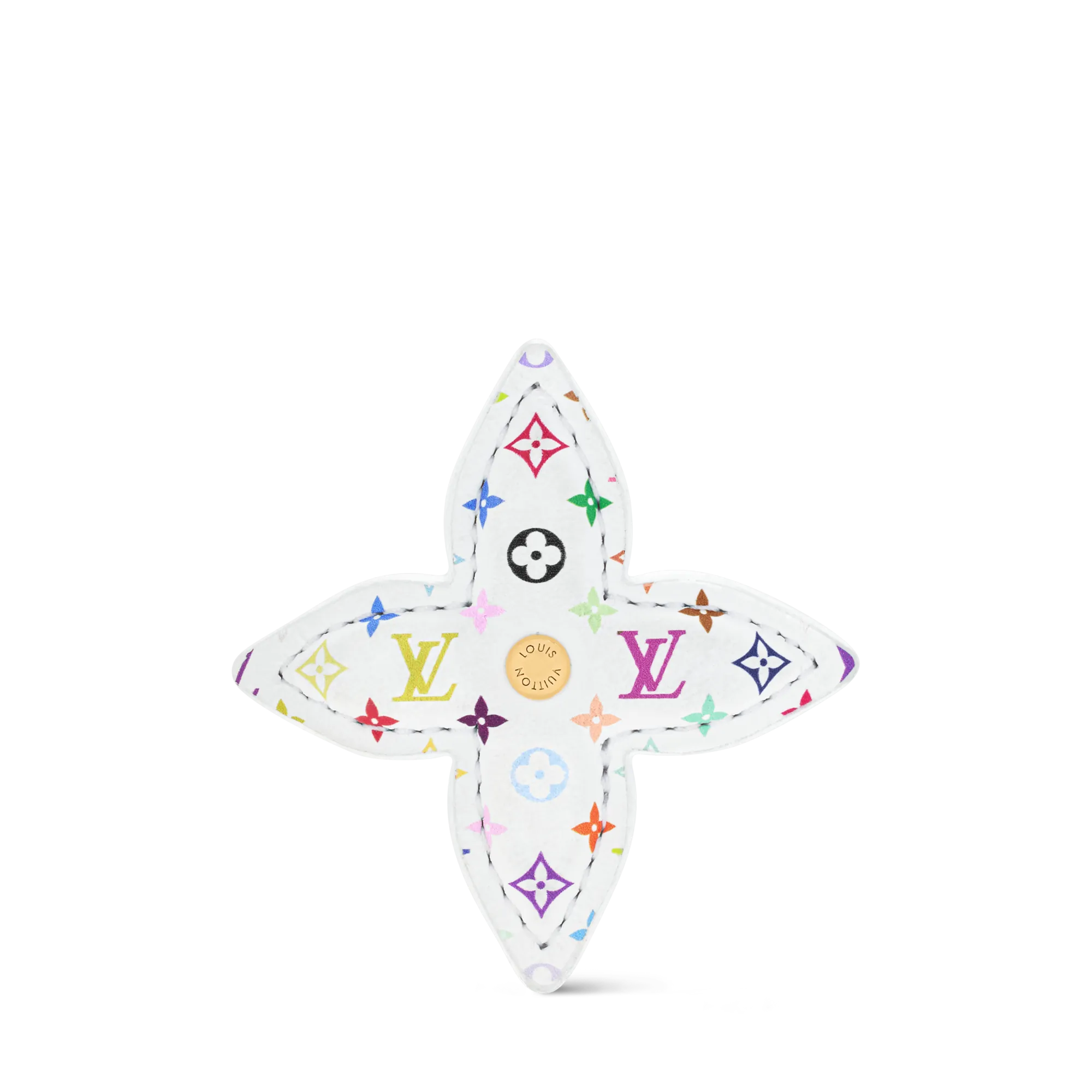 Louis Vuitton LV x TM Monogram Multicolor Flower Hair Clip Calf Leather Women - Fashion Jewelry M03723 Multicolour