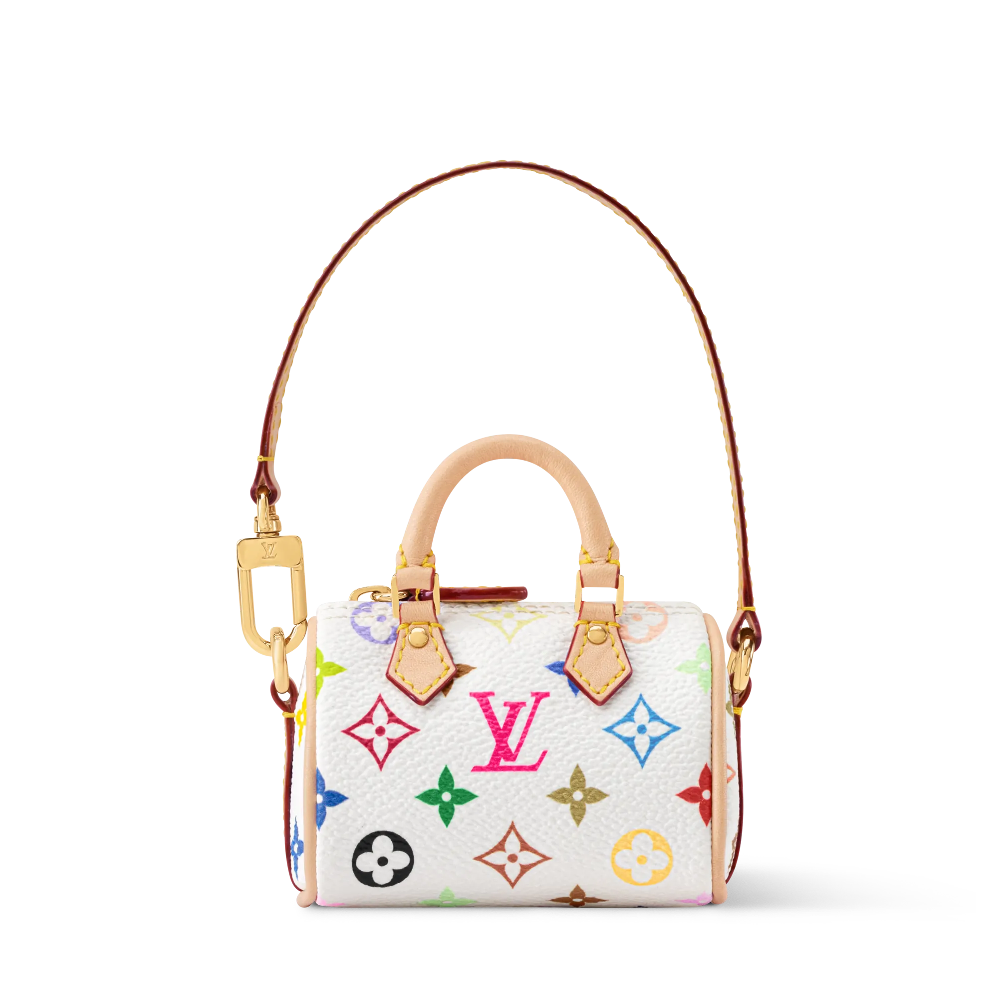 Louis Vuitton LV x TM Micro Speedy Bag Charm Calf Leather Women - Accessories M03729 White