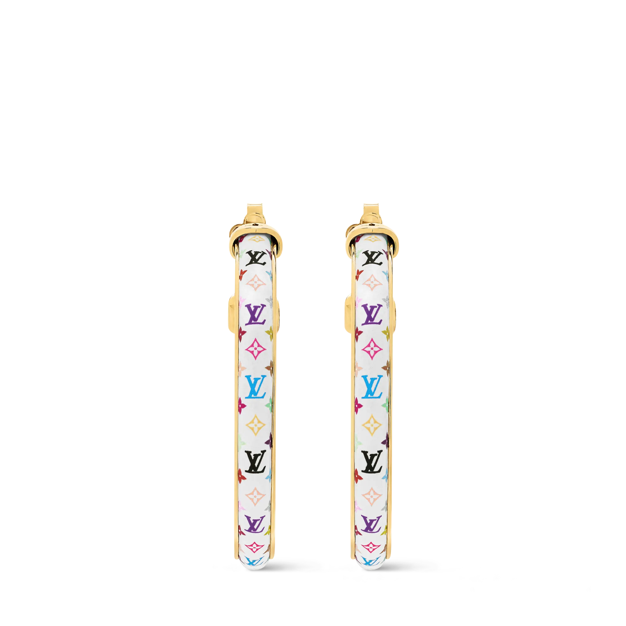 Louis Vuitton LV x TM Monogram Multicolor Earrings Brass Women - Fashion Jewelry M03735 Gold