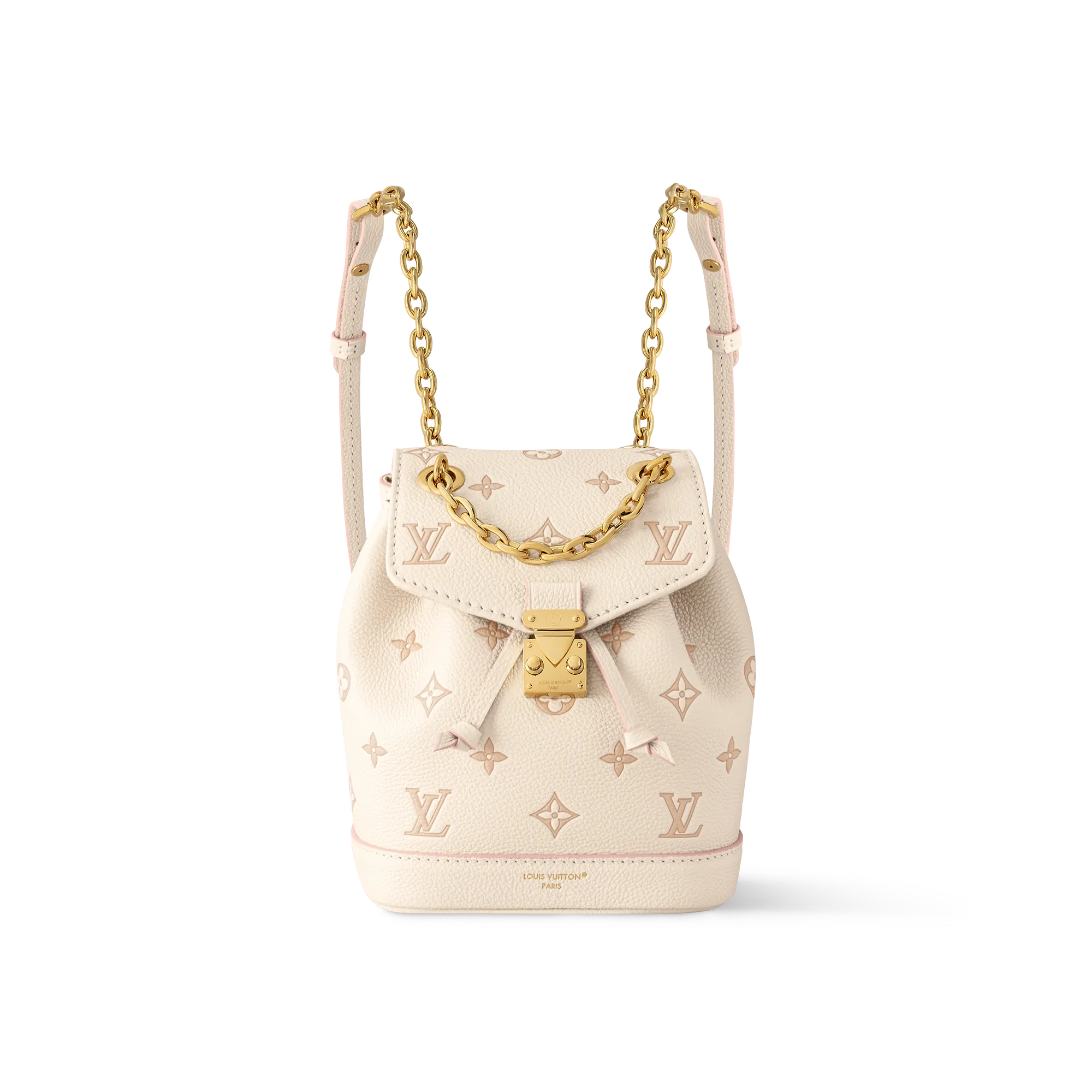 Louis Vuitton Nano Noé Backpack Bicolor Monogram Empreinte Leather Women - Small Leather Goods M13656 White