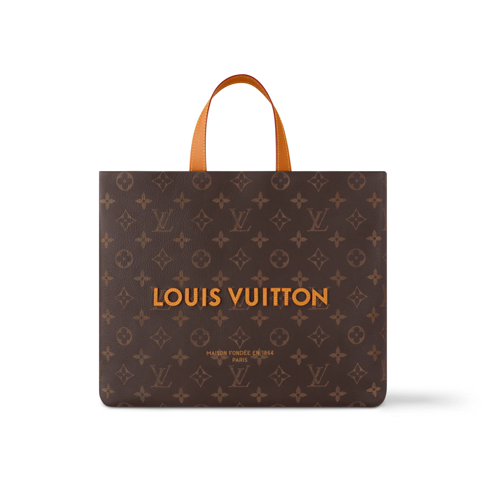 Louis Vuitton Shopper Tote MM Autres Cuirs Monogram Bags and Wallets - Men's Bags M13928 Brown