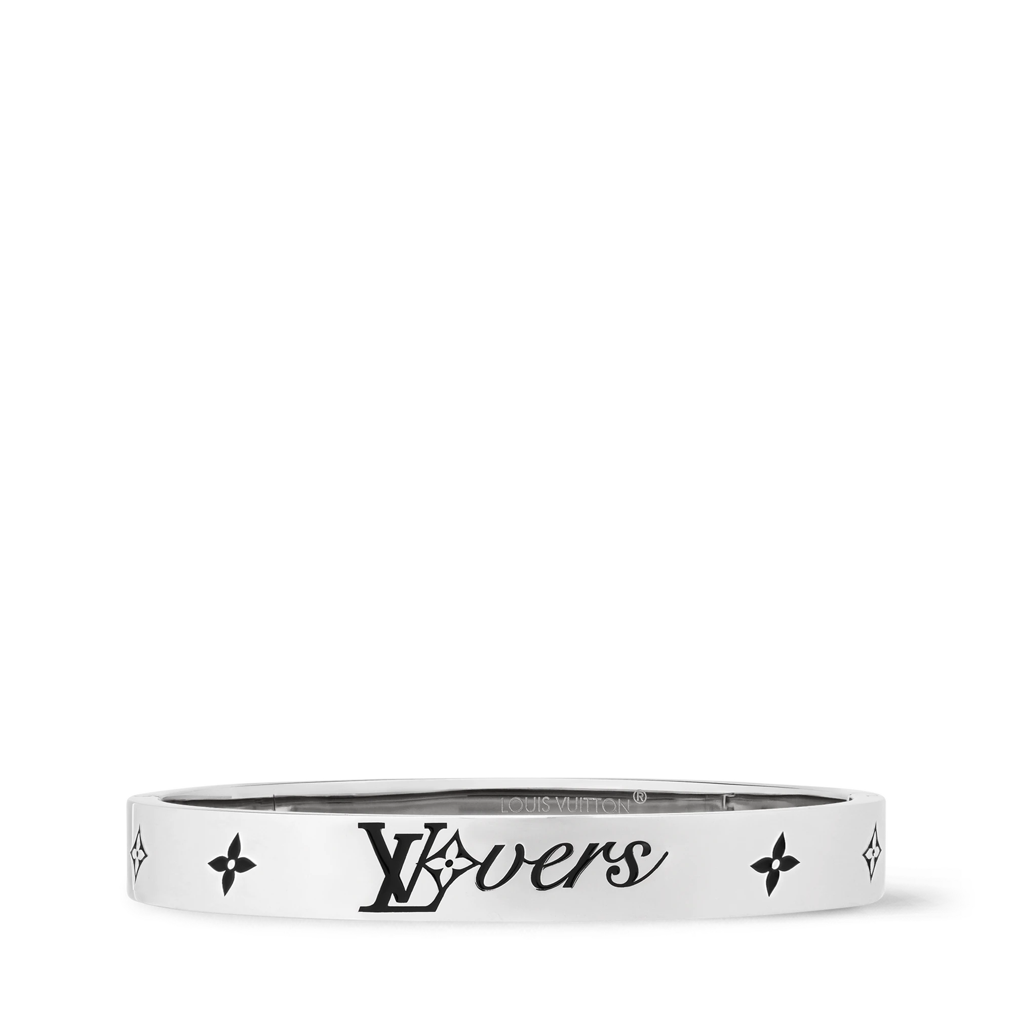 Louis Vuitton LV Vers Bangle BRASS - Men - Fashion Jewelry M1394M Silver