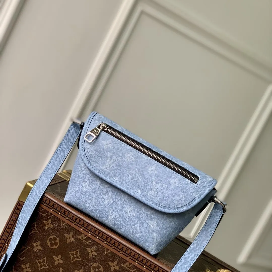 Louis Vuitton Pulse Wearable Wallet Coated canvas - Bags and Wallets - Men's Small Leather Goods M14116 Blue