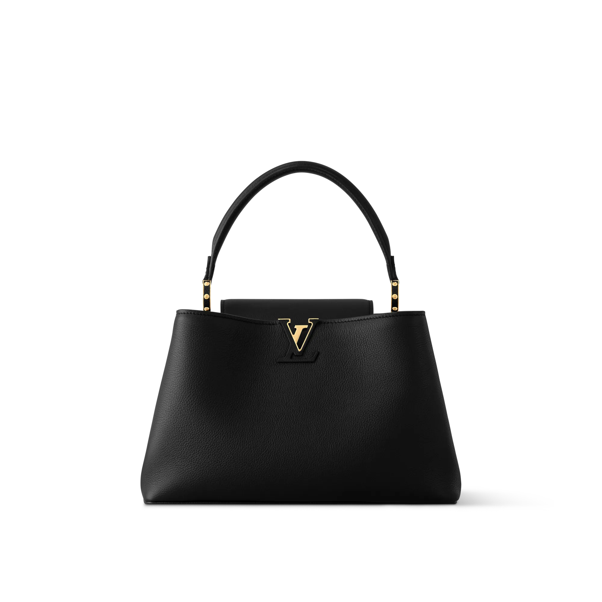 Louis Vuitton Capucines MM Souple Calf Leather - Women's Bags M14370 Black