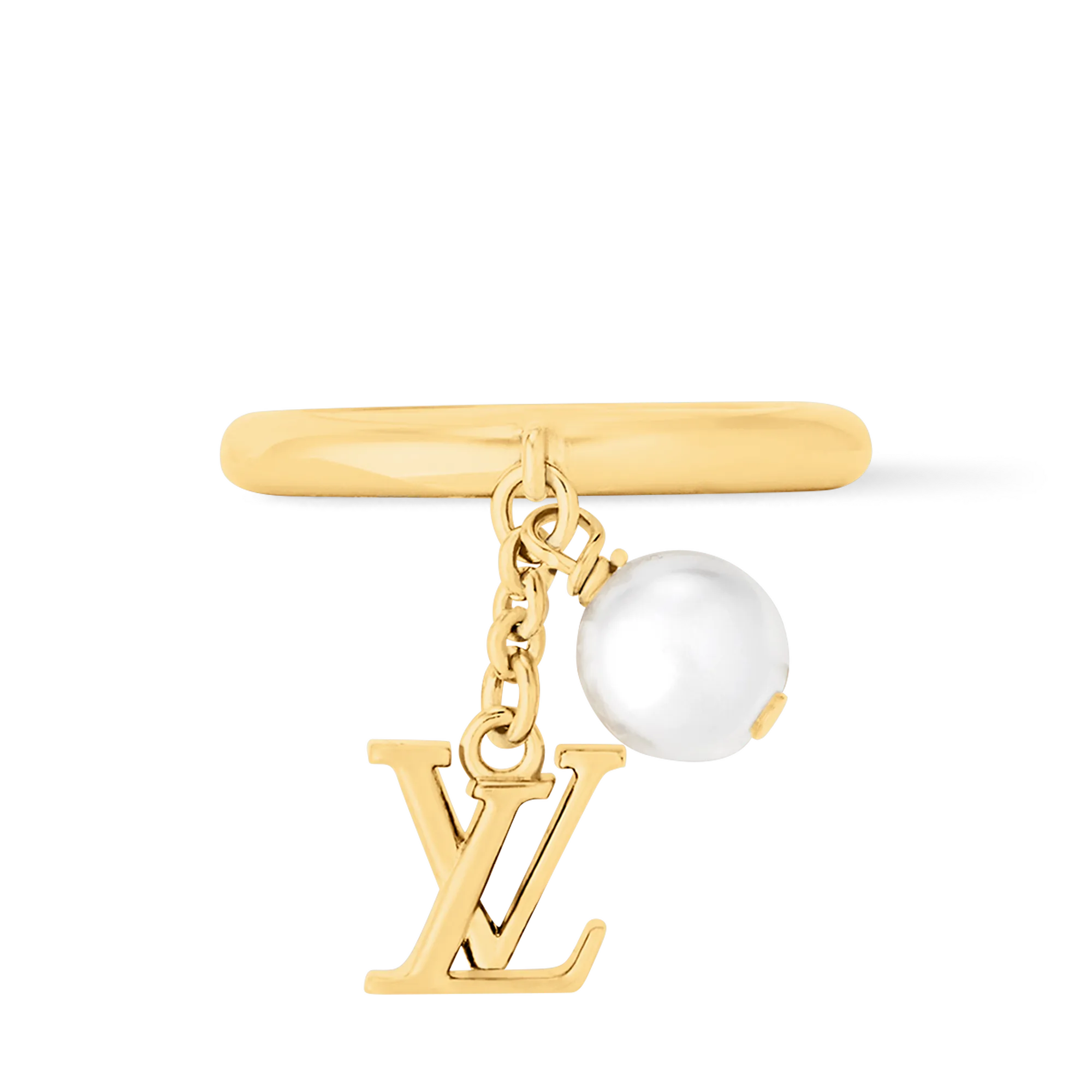 Louis Vuitton LV Iconic Louisa Ring Brass Women - Fashion Jewelry M1448M Gold