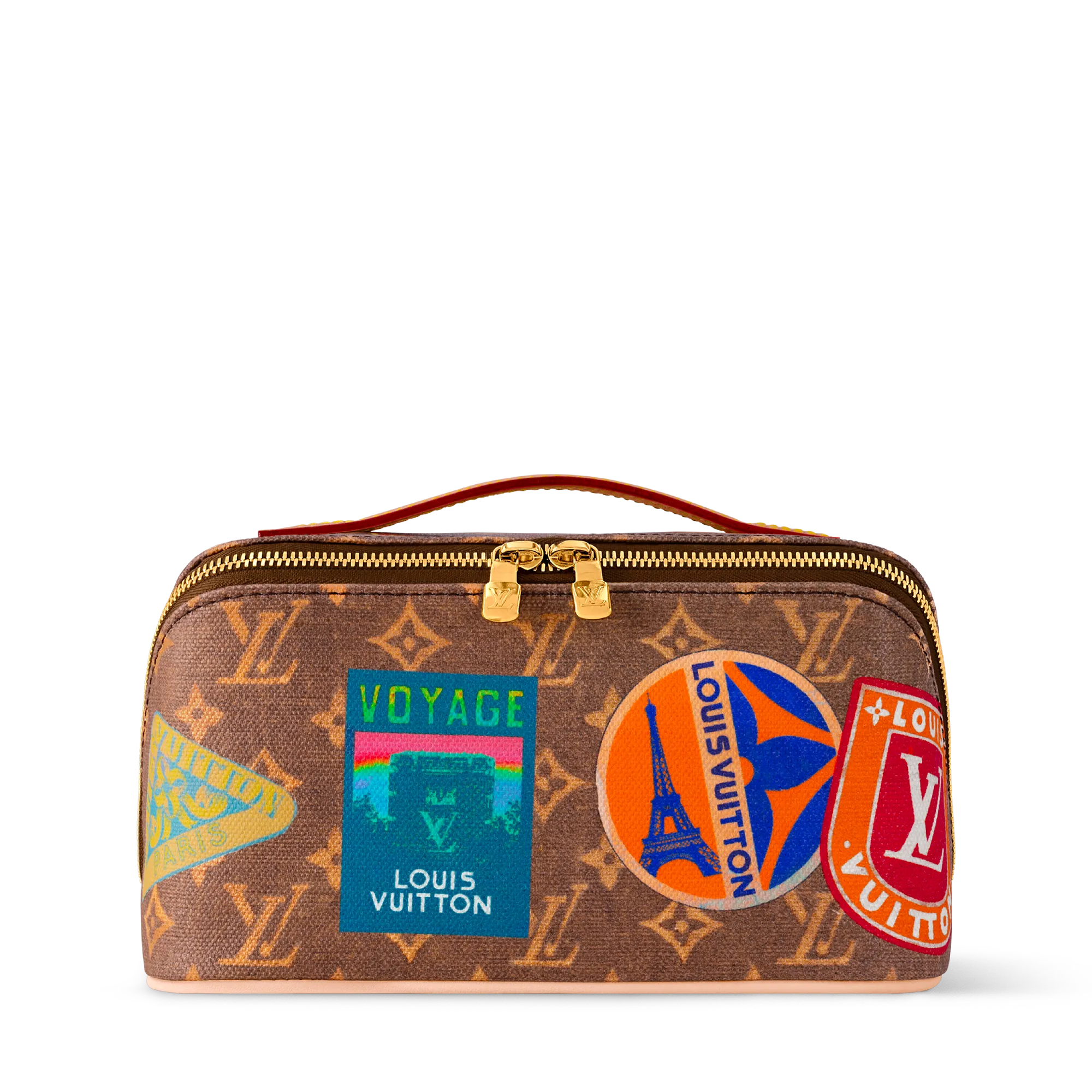 Louis Vuitton Toiletry Bag 2 compartments Coated Canvas Women - Travel M14744 Brown