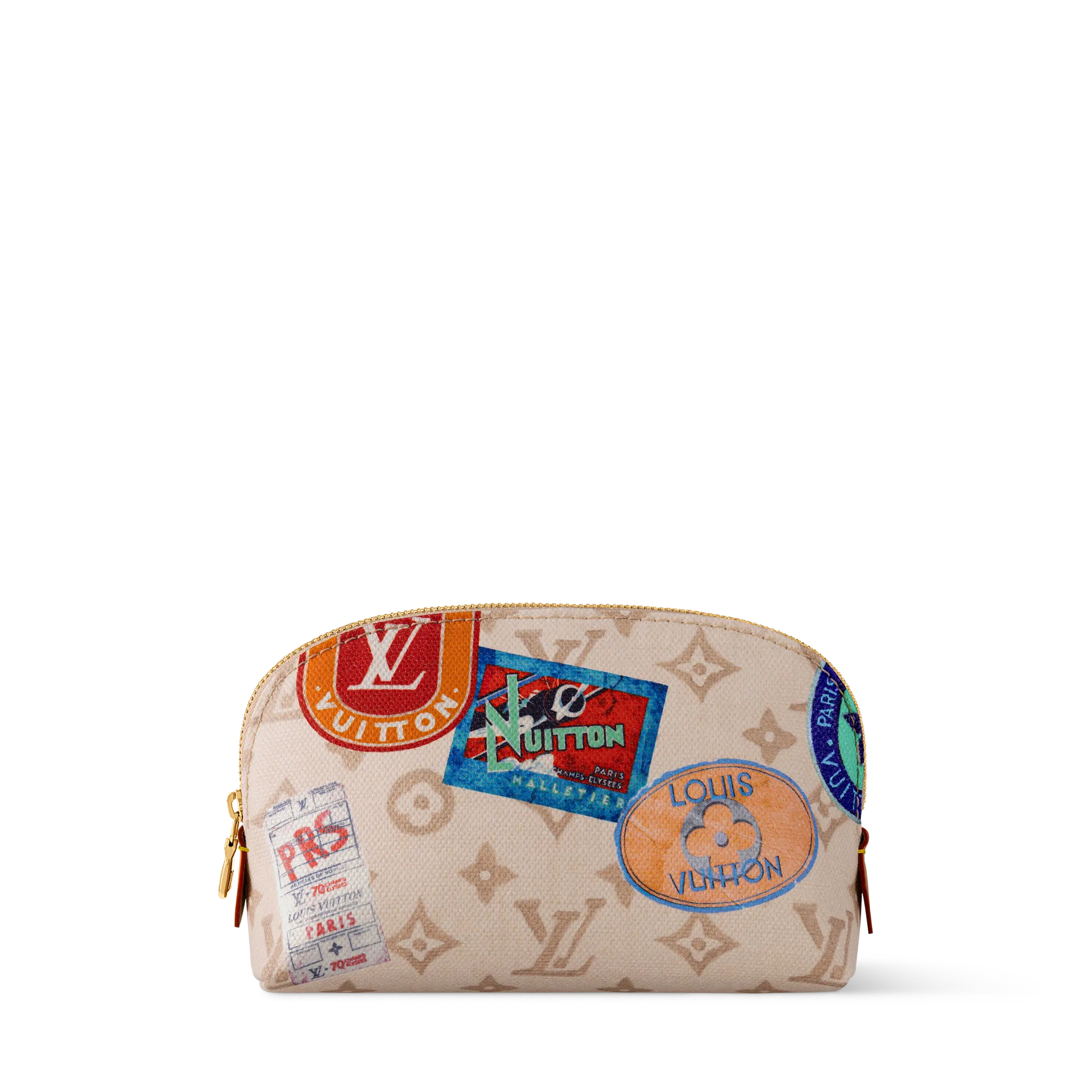 Louis Vuitton Cosmetic Pouch PM Cotton Women - Travel M14909 Beige
