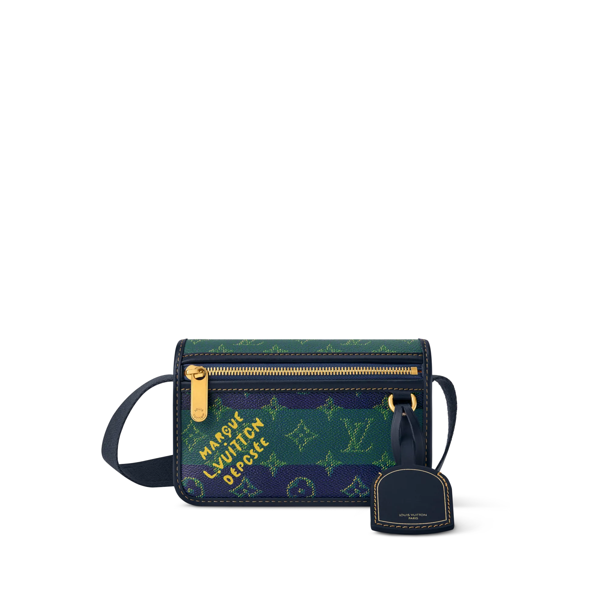 Louis Vuitton Bosphore Wearable Wallet Monogram Heritage Men's Small Leather Goods M15173 Blue Louis Vuitton Bosphore Wearable Wallet Monogram Heritage Men's Small Leather Goods M15173 Blue