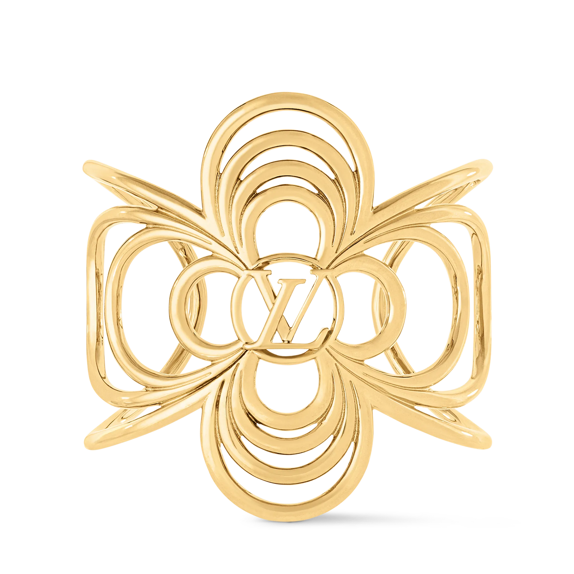 Louis Vuitton LV Breeze Cuff Brass Women - Fashion Jewelry M1697M Gold