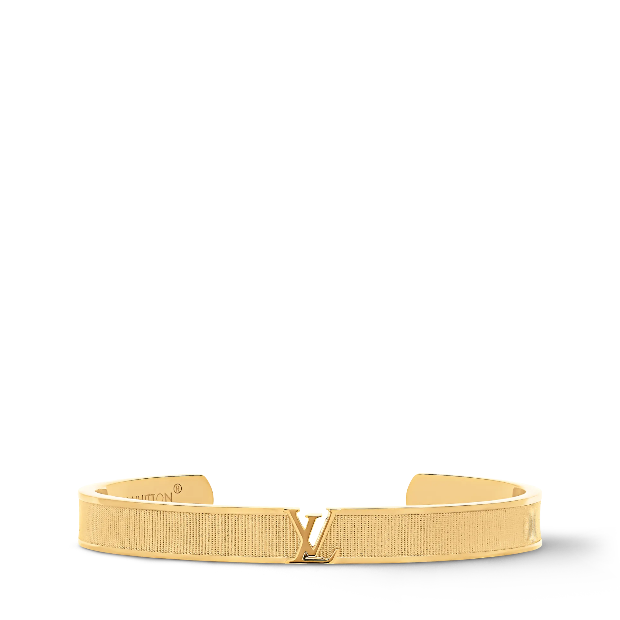 Louis Vuitton LV Initiales Bracelet Brass Women - Fashion Jewelry M1854M Black