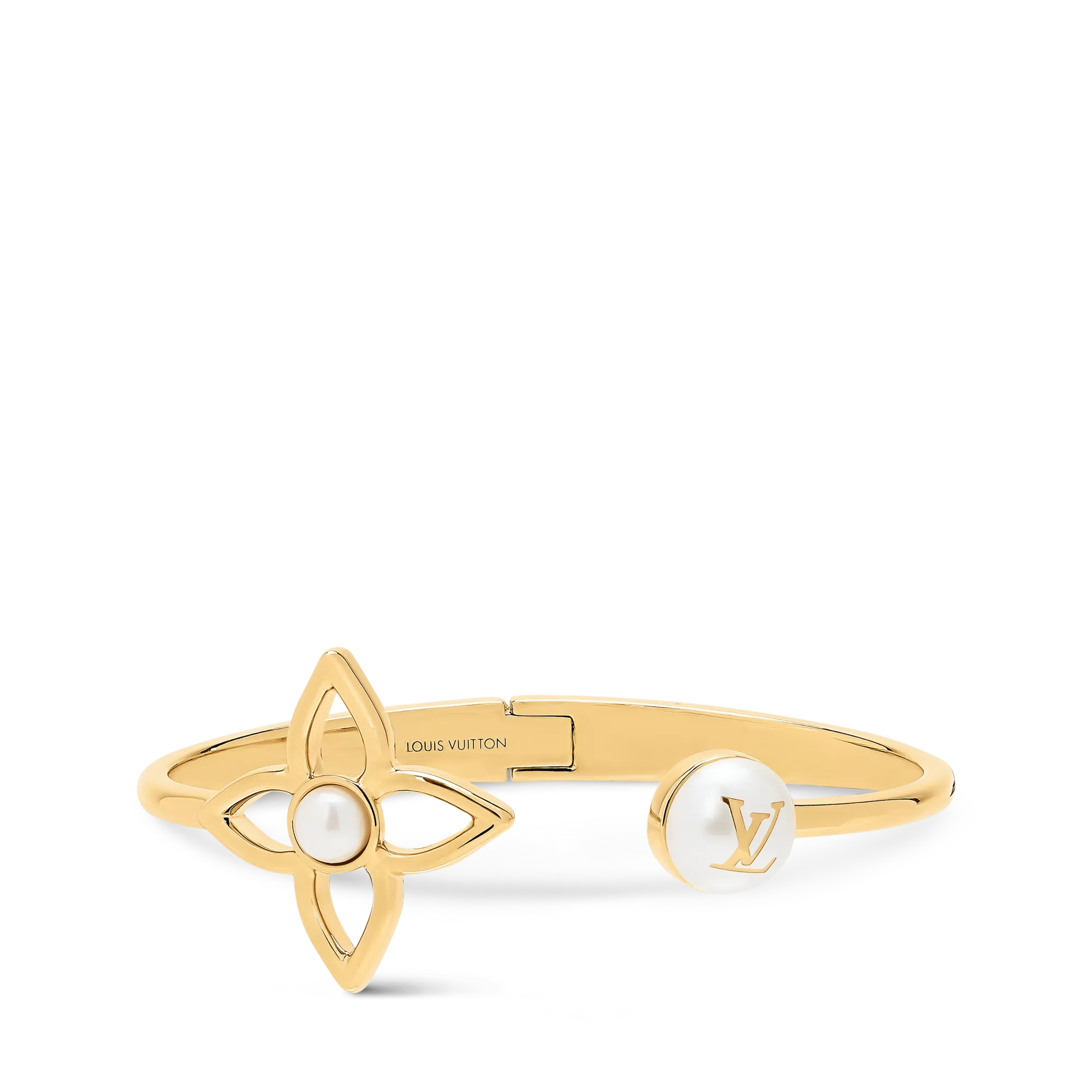 Louis Vuitton Pearly Flower Bracelet Brass Women - Fashion Jewelry M1855M Multicolour