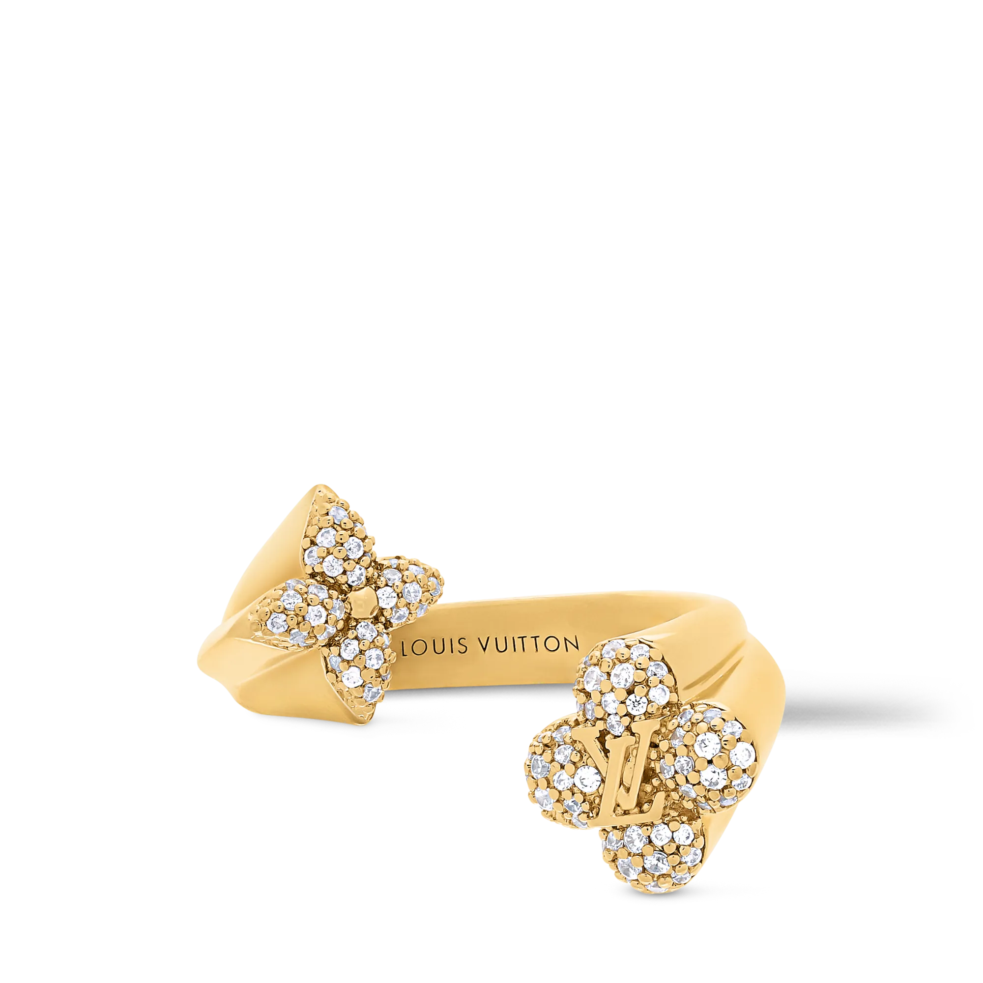 Louis Vuitton LV Flower Comet Ring Brass Women - Fashion Jewelry M1857M Gold