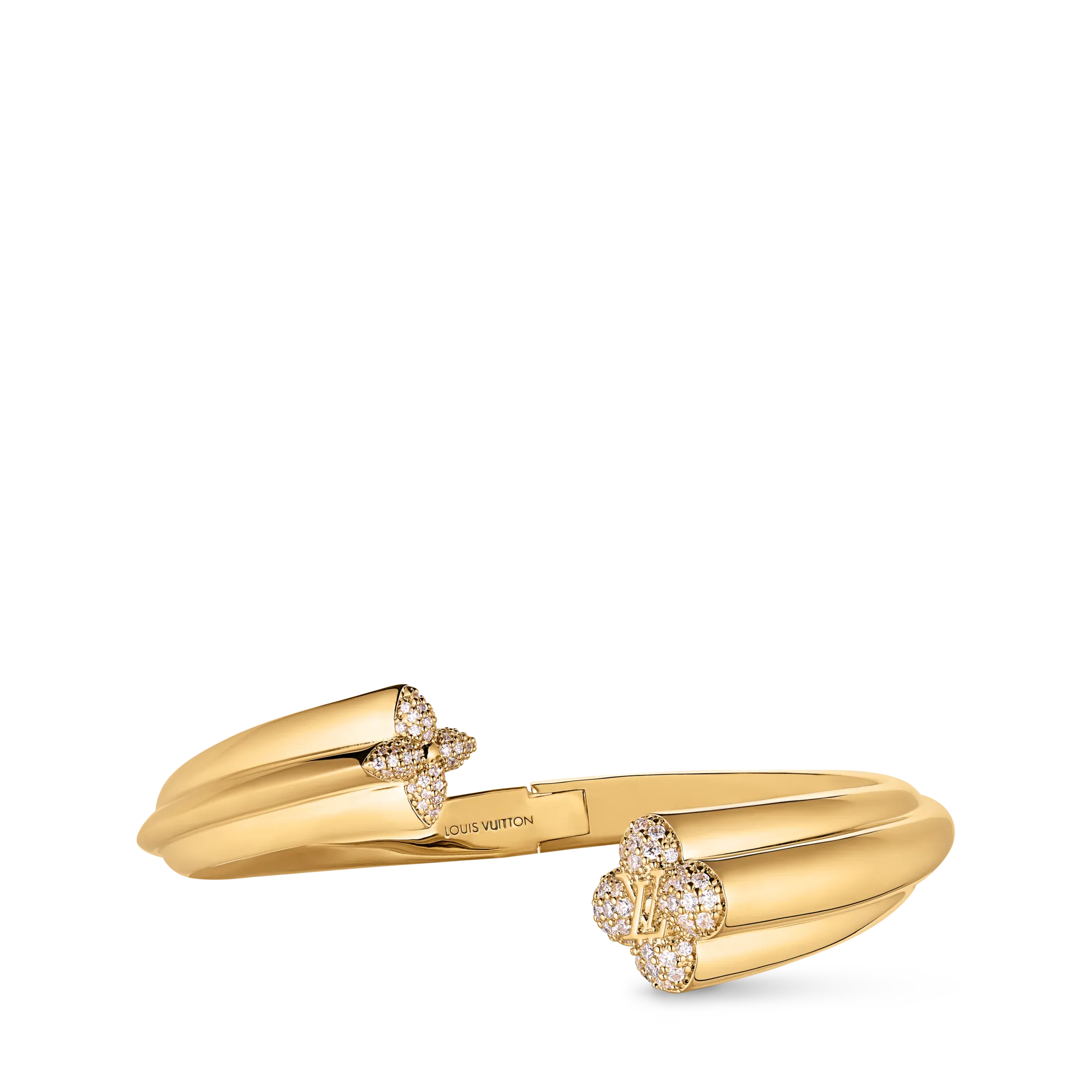 Louis Vuitton LV Flower Comet Cuff Brass Women - Fashion Jewelry M1865M Gold