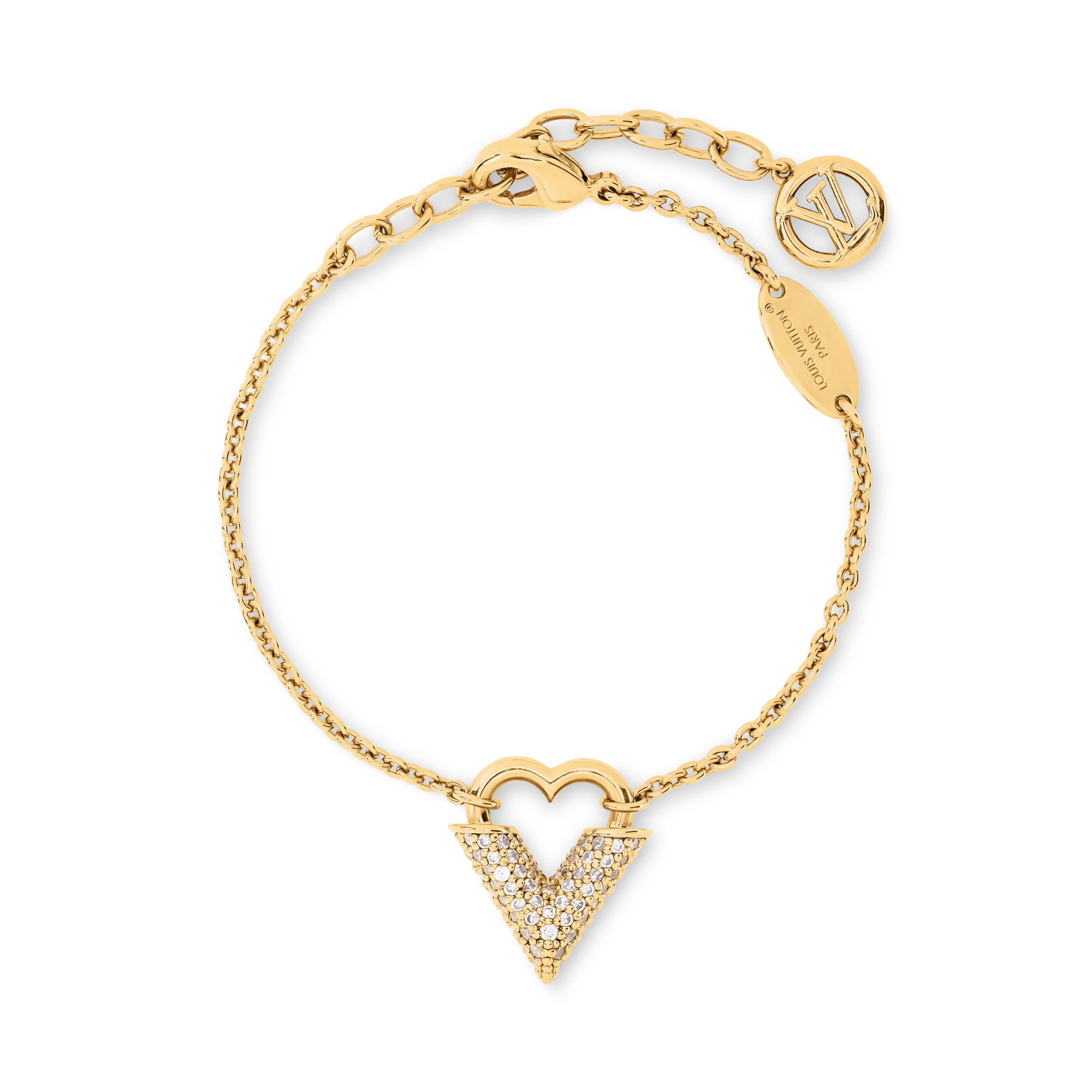 Louis Vuitton Essential Love Bracelet Brass Women - Fashion Jewelry M1870A Gold