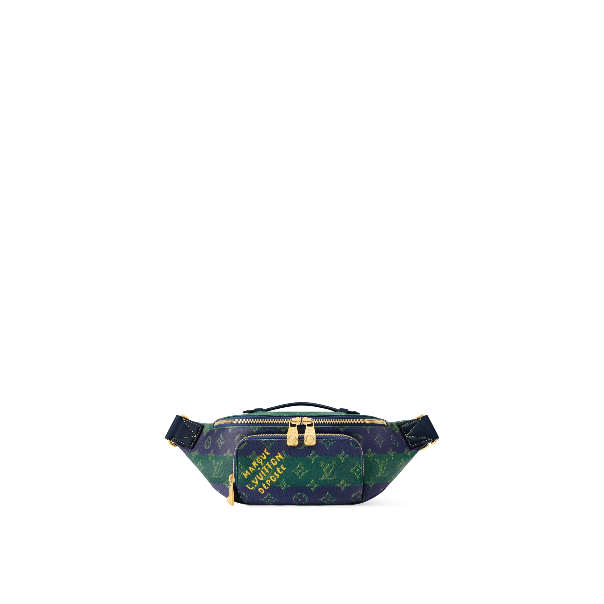 Louis Vuitton Rush Bumbag Monogram Heritage Men's Bag M25783 Blue