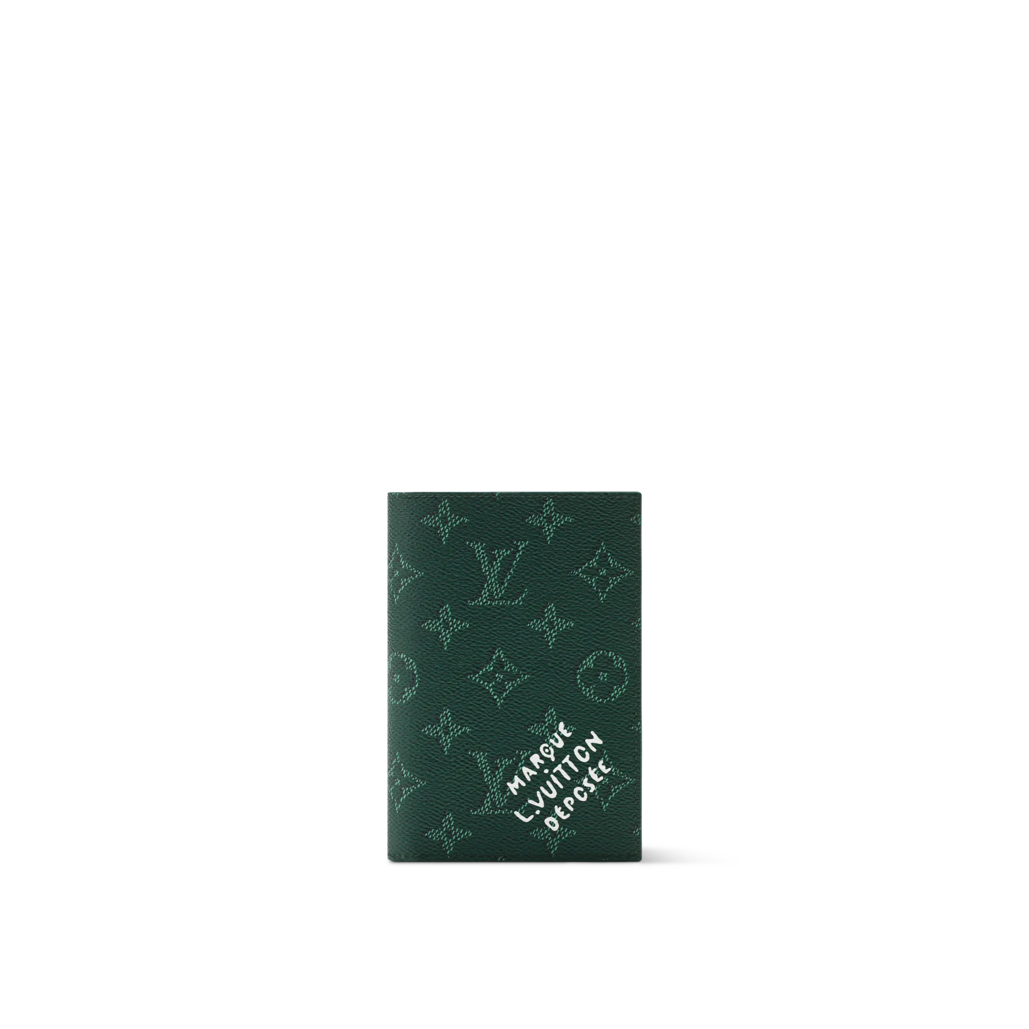 Louis Vuitton Passport Cover Monogram Heritage Men - Travel M26836 Green