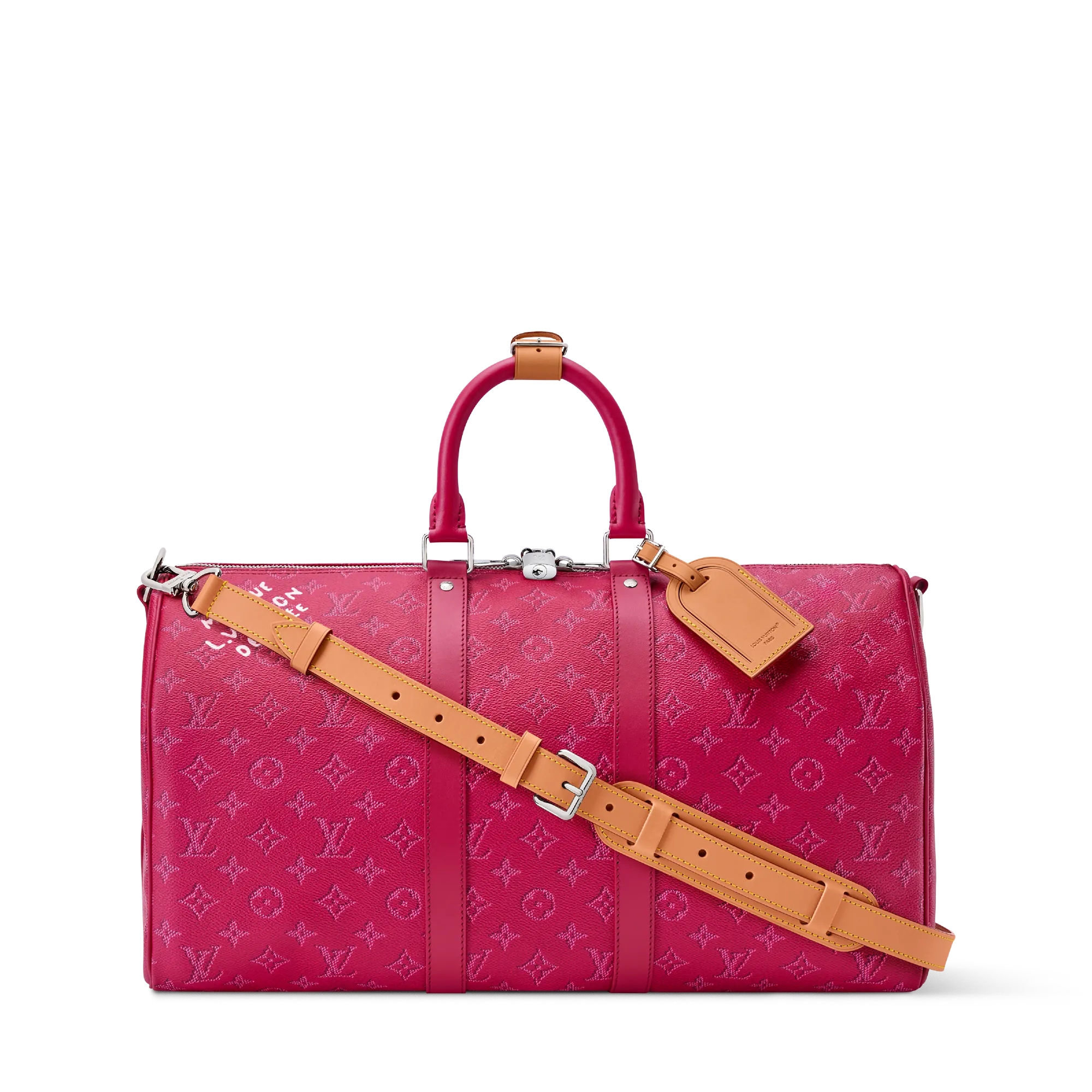 Louis Vuitton Keepall Bandouliere 45 Monogram Heritage Men - Travel M26868 Pink