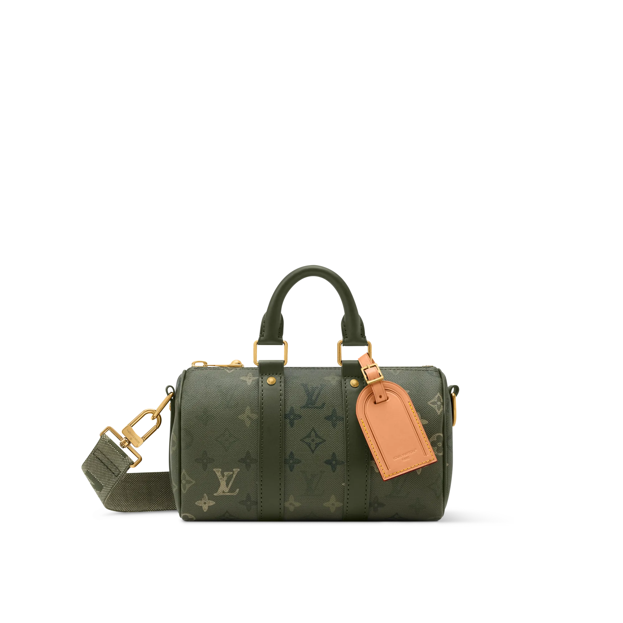 Louis Vuitton Keepall Bandouliere 25 Monogram Heritage Bags and Wallets - Men's Bags M26930 Green