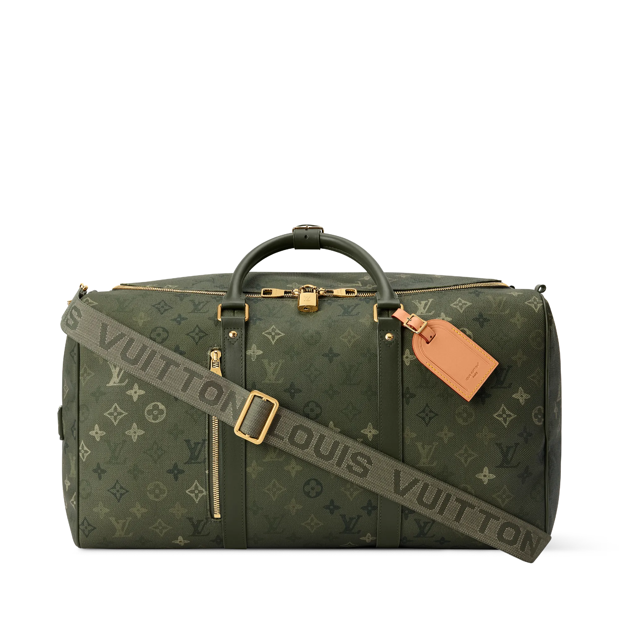 Louis Vuitton Keepall 50 Backpack Monogram Heritage Men's Bag M26964 Green