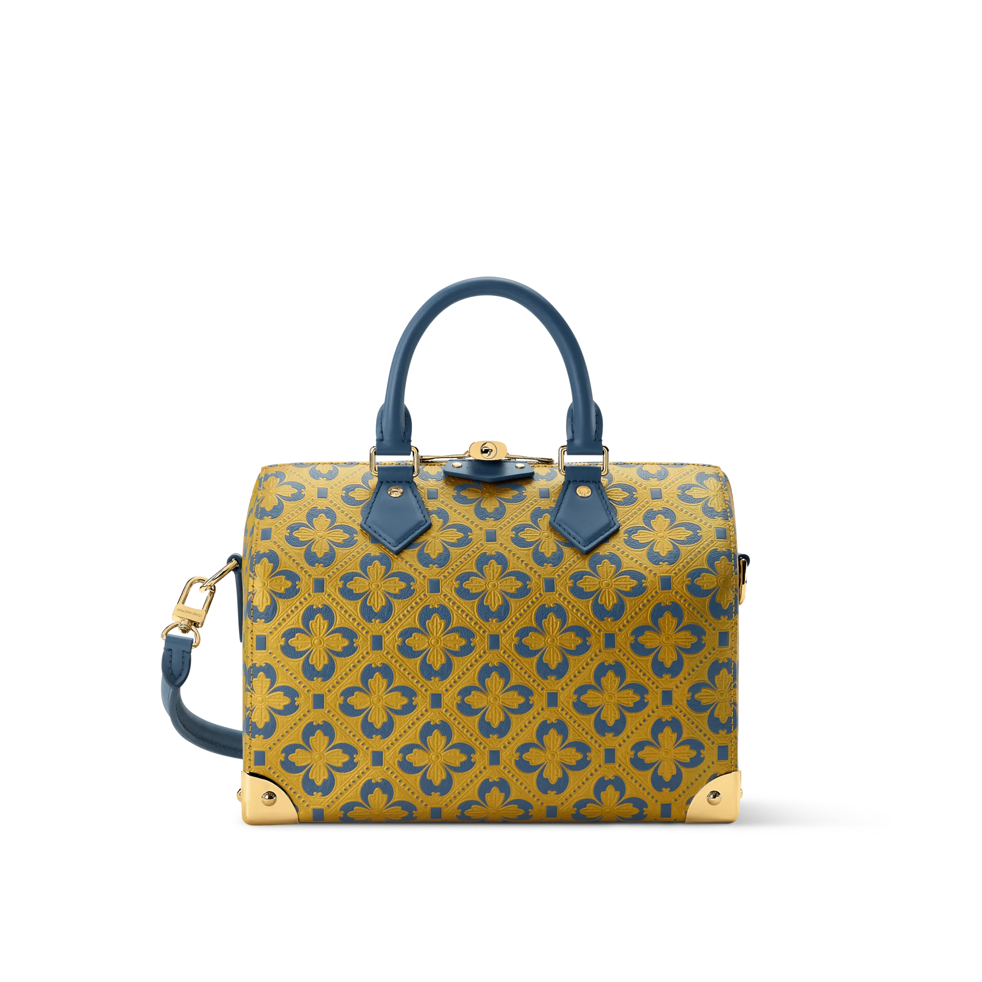 Louis Vuitton Speedy Trunk 25 Calf Leather - Women's Bags M27411 Blue