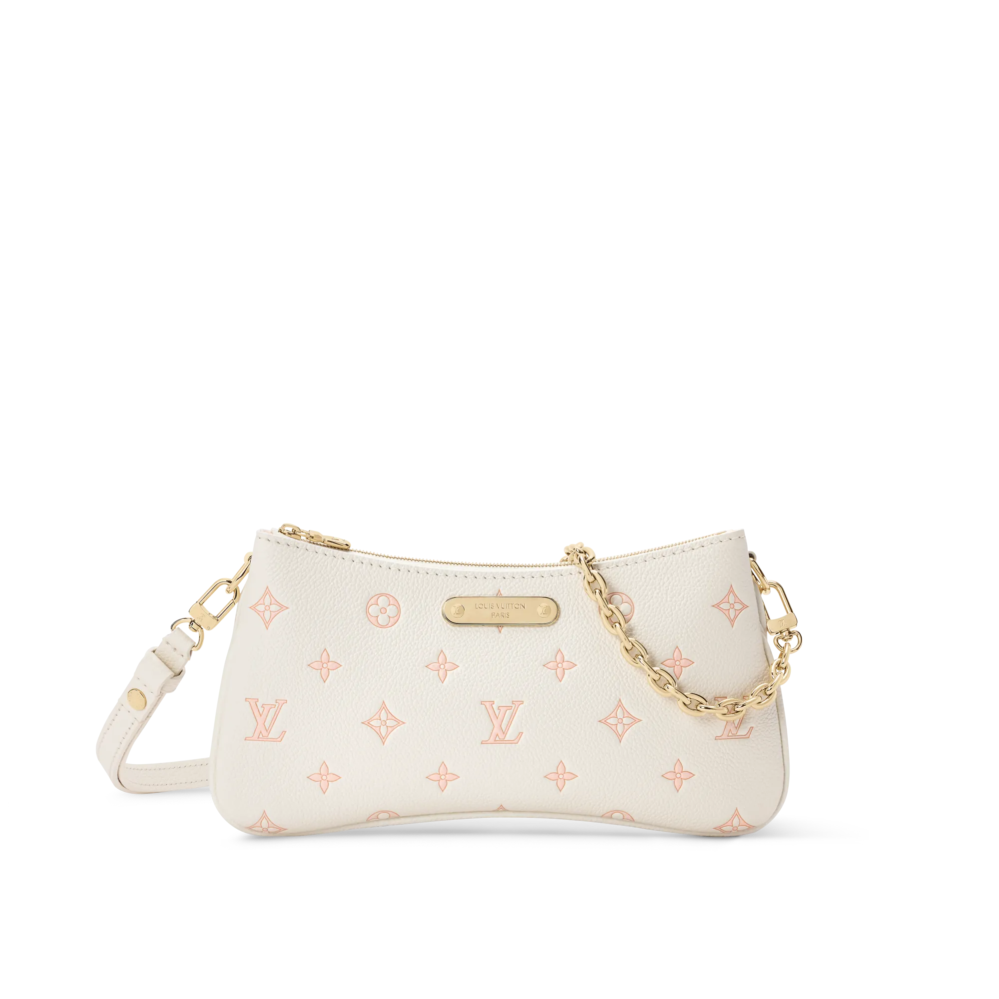 Louis Vuitton Pochette Liv Monogram Empreinte Leather Women - Small Leather Goods M27741 White