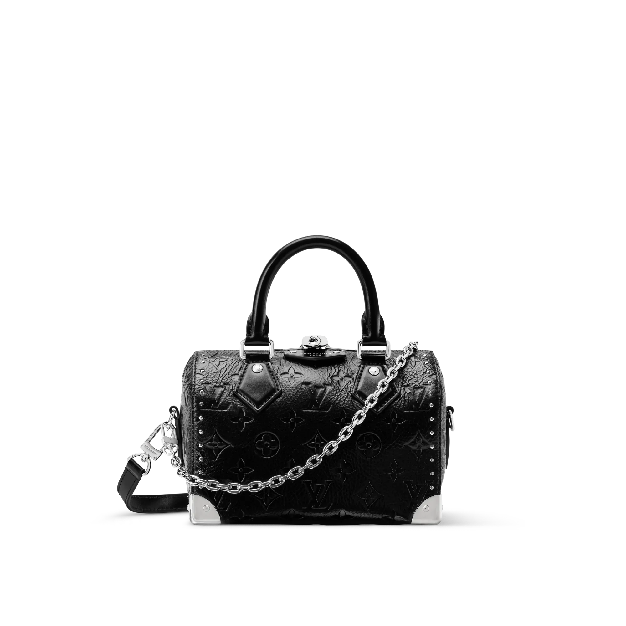 Louis Vuitton Speedy Trunk 20 Calf Leather - Women's Bags M27921 Black