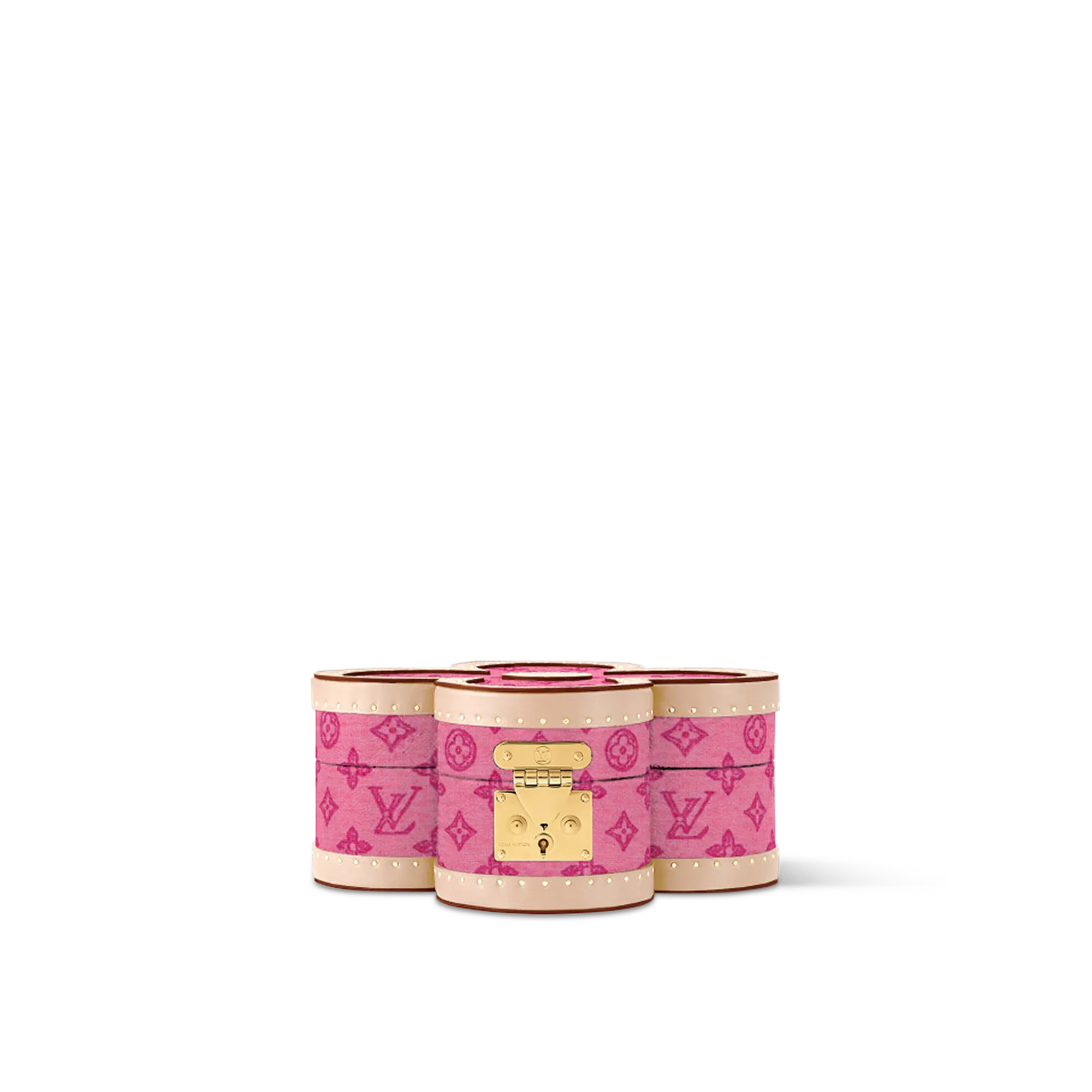 Louis Vuitton Blooming Box Monogram Canvas Trunks, Travel and Home - Trunks and Boxes M27964 Pink