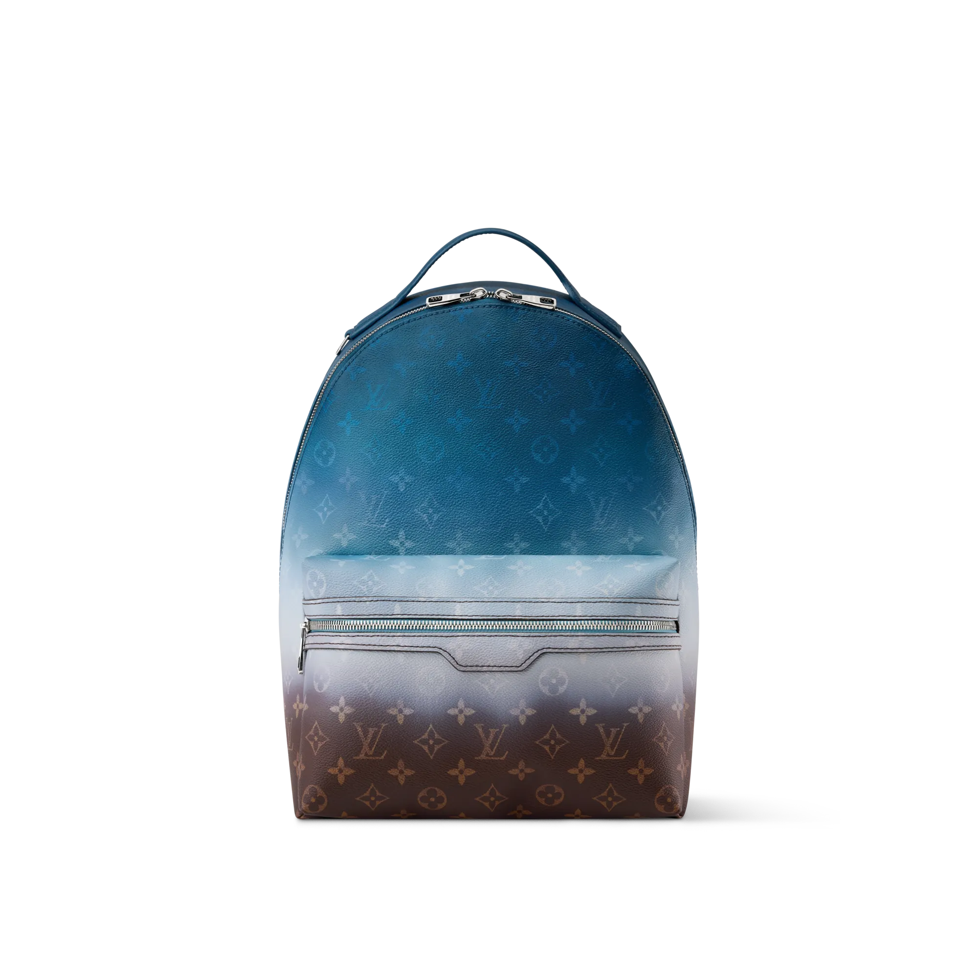 Louis Vuitton Discovery Backpack PM Coated Canvas Men's Bag M28025 Blue
